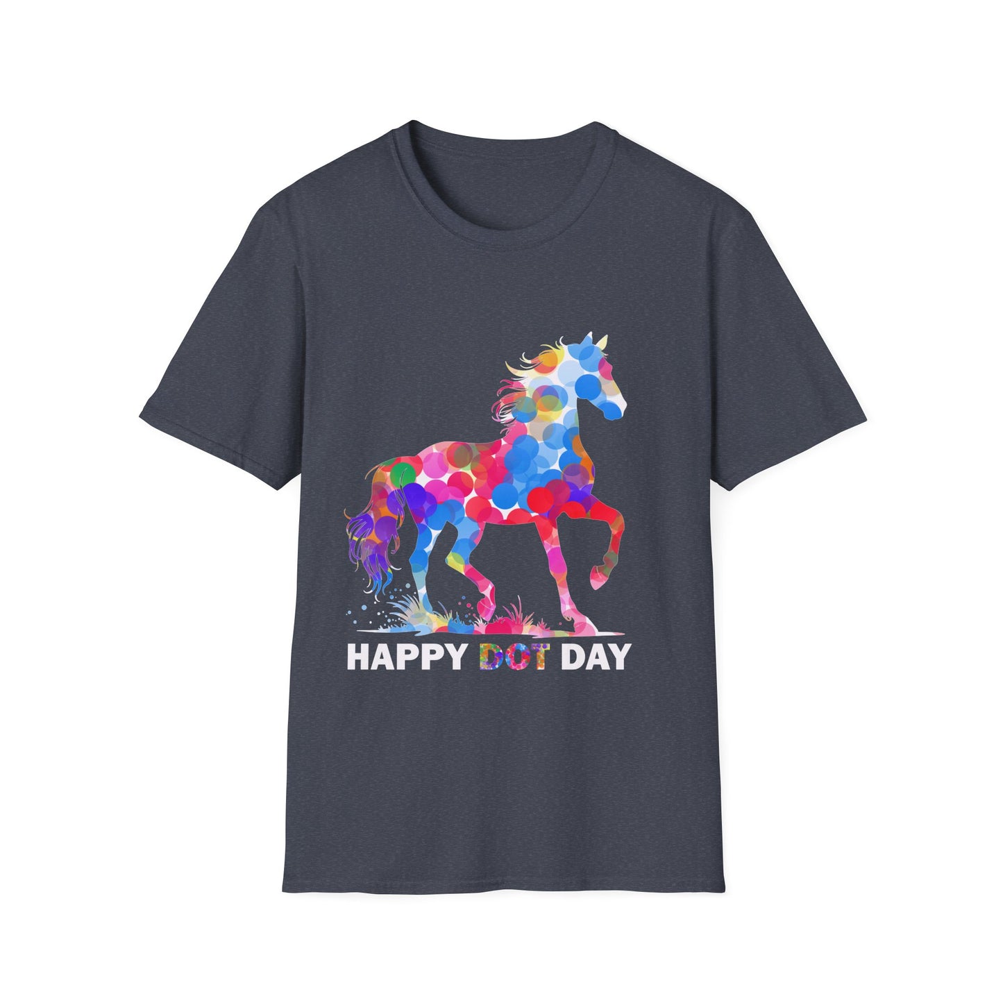 Happy Dot Day Colorful Horse T-Shirt