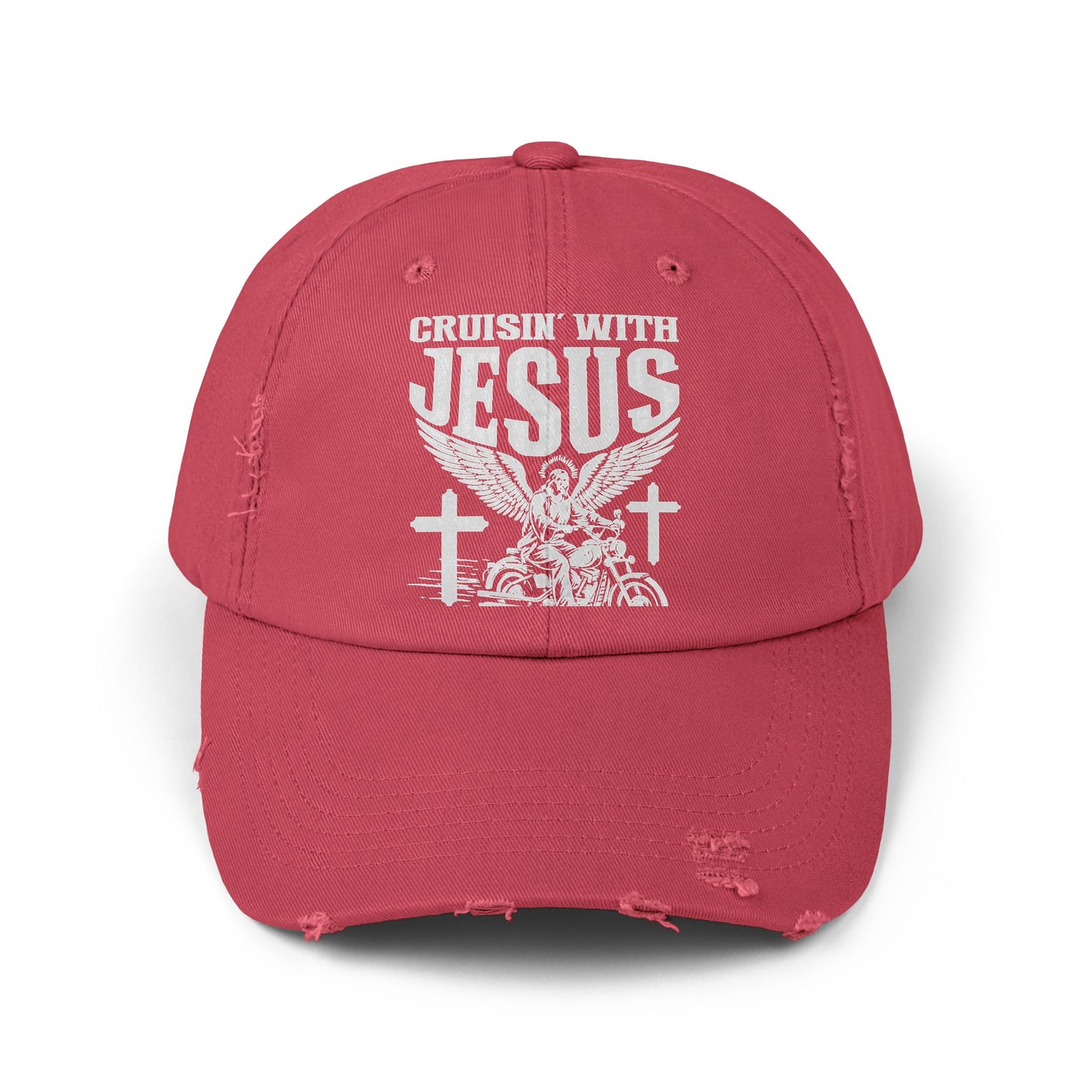 Cruisin' With Jesus Fueled by Faith Motorcycle Cap