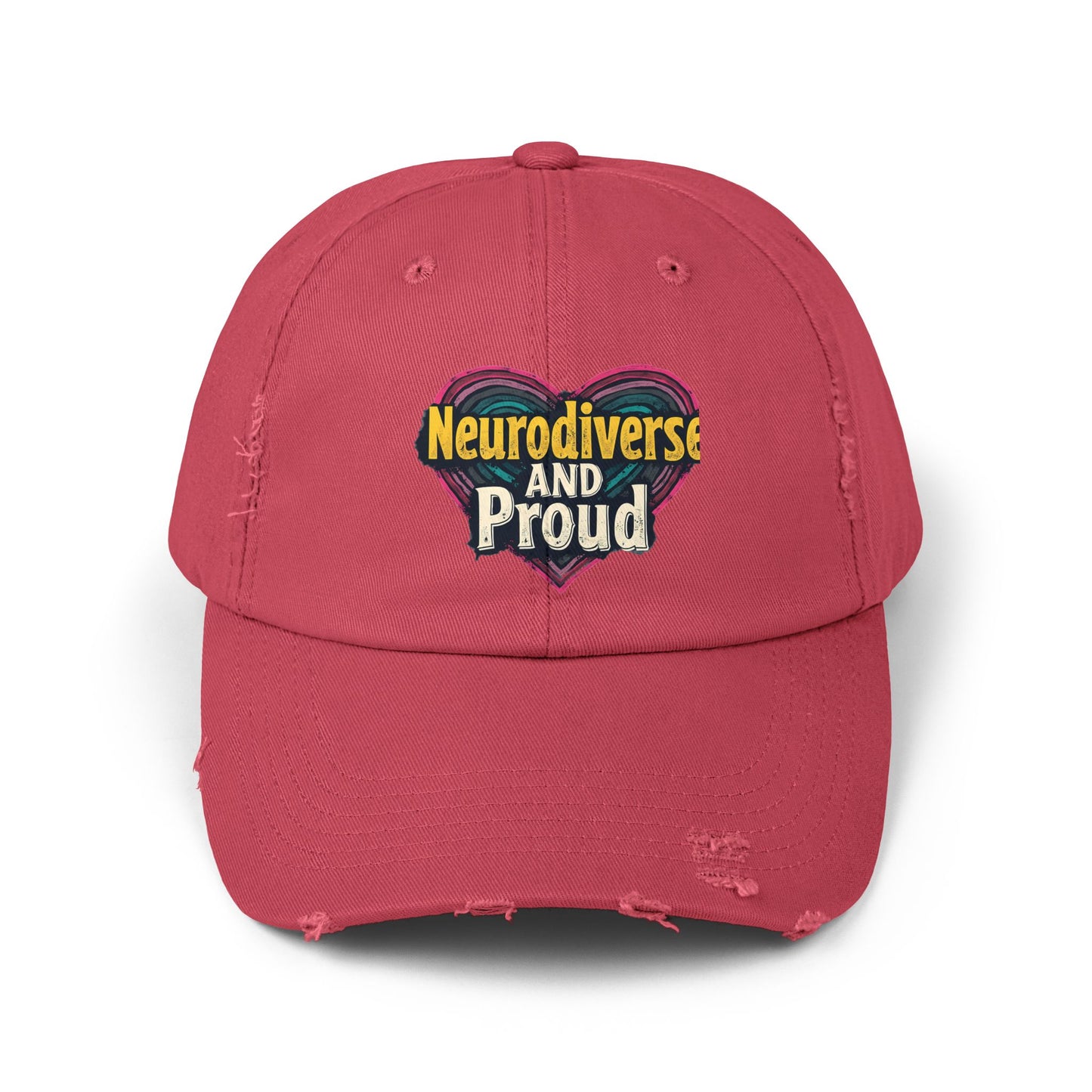 Neurodiverse and Proud Heart Celebration Cap
