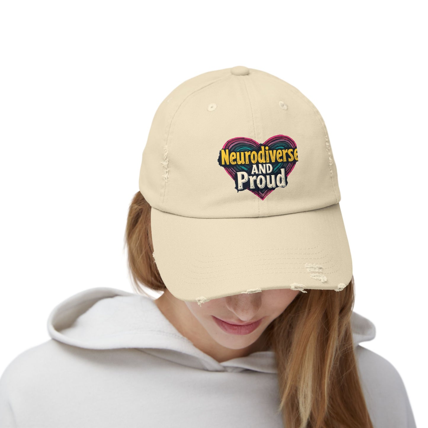 Neurodiverse and Proud Heart Celebration Cap