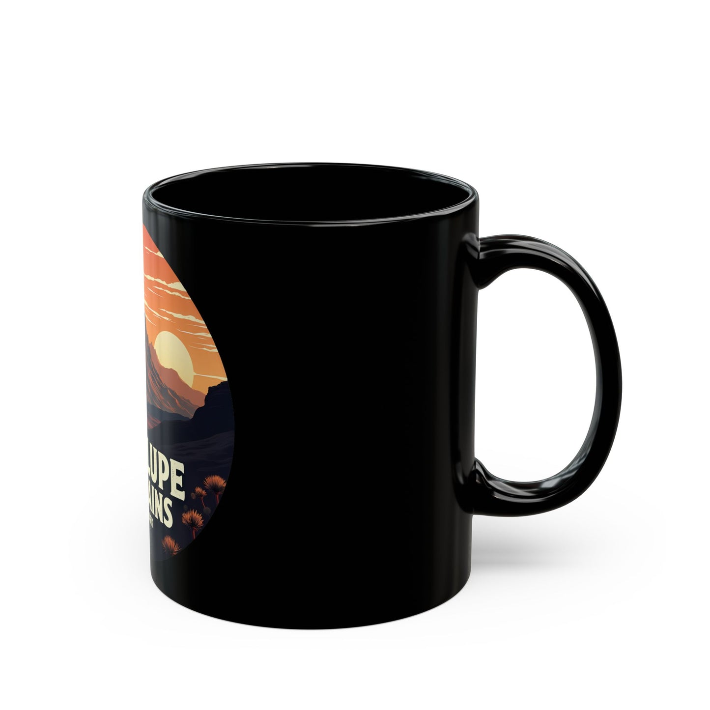 Guadalupe Mountains National Park Sunset Landscape Art Ceramic Mug