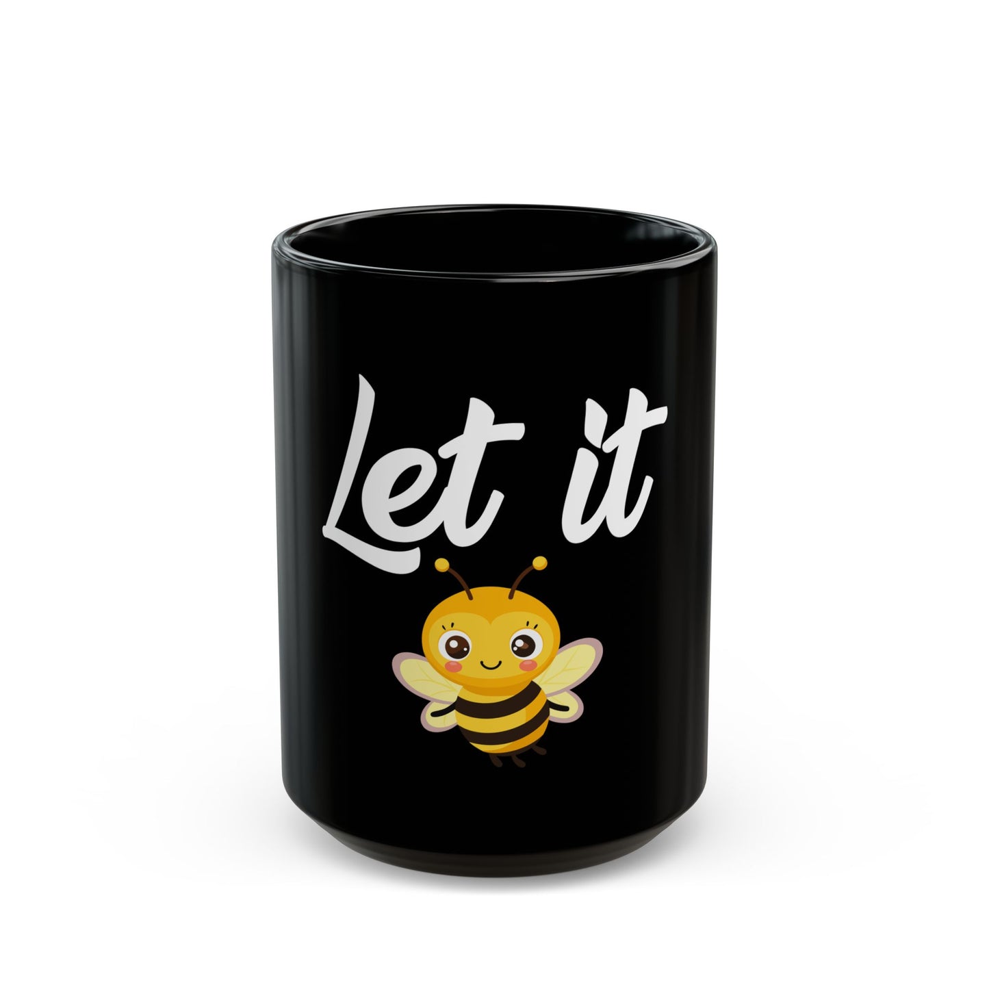 Let It Bee Cute Kawaii Cartoon Bumblebee Ceramic Mug