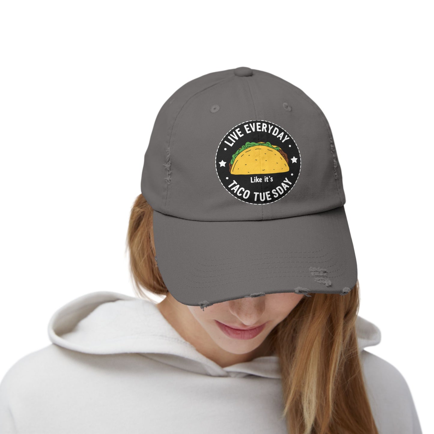 Live Everyday Like It's Taco Tuesday Fun Foodie Quote Cap