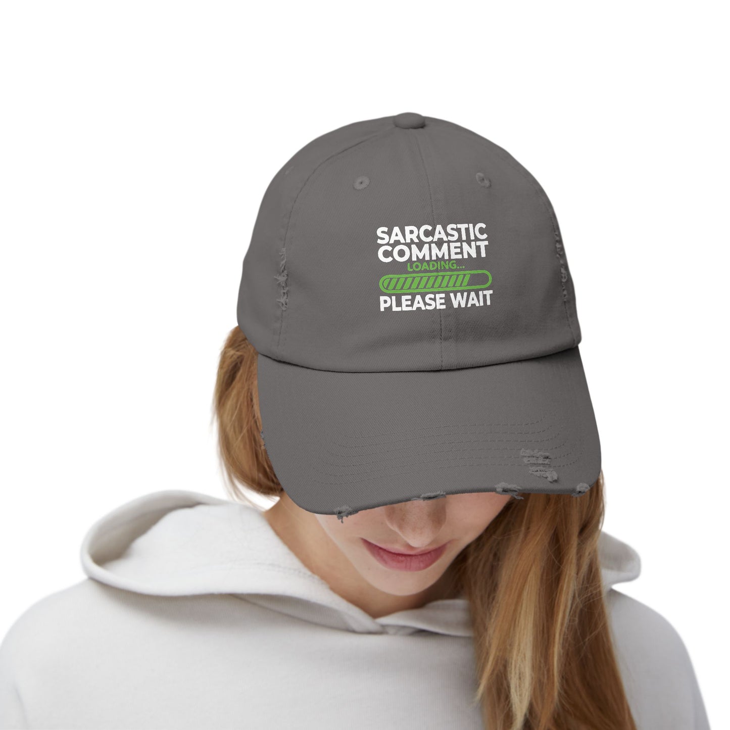 Sarcastic Comment Loading Please Wait Graphic Cap