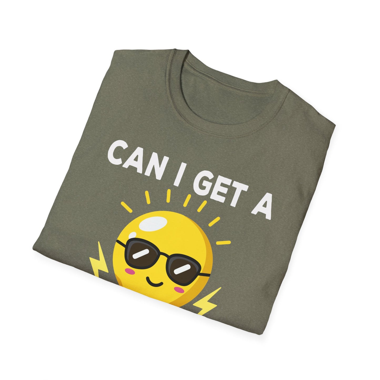 Can I Get A Watt Watt Light Bulb With Sunglasses Fun Design T-Shirt