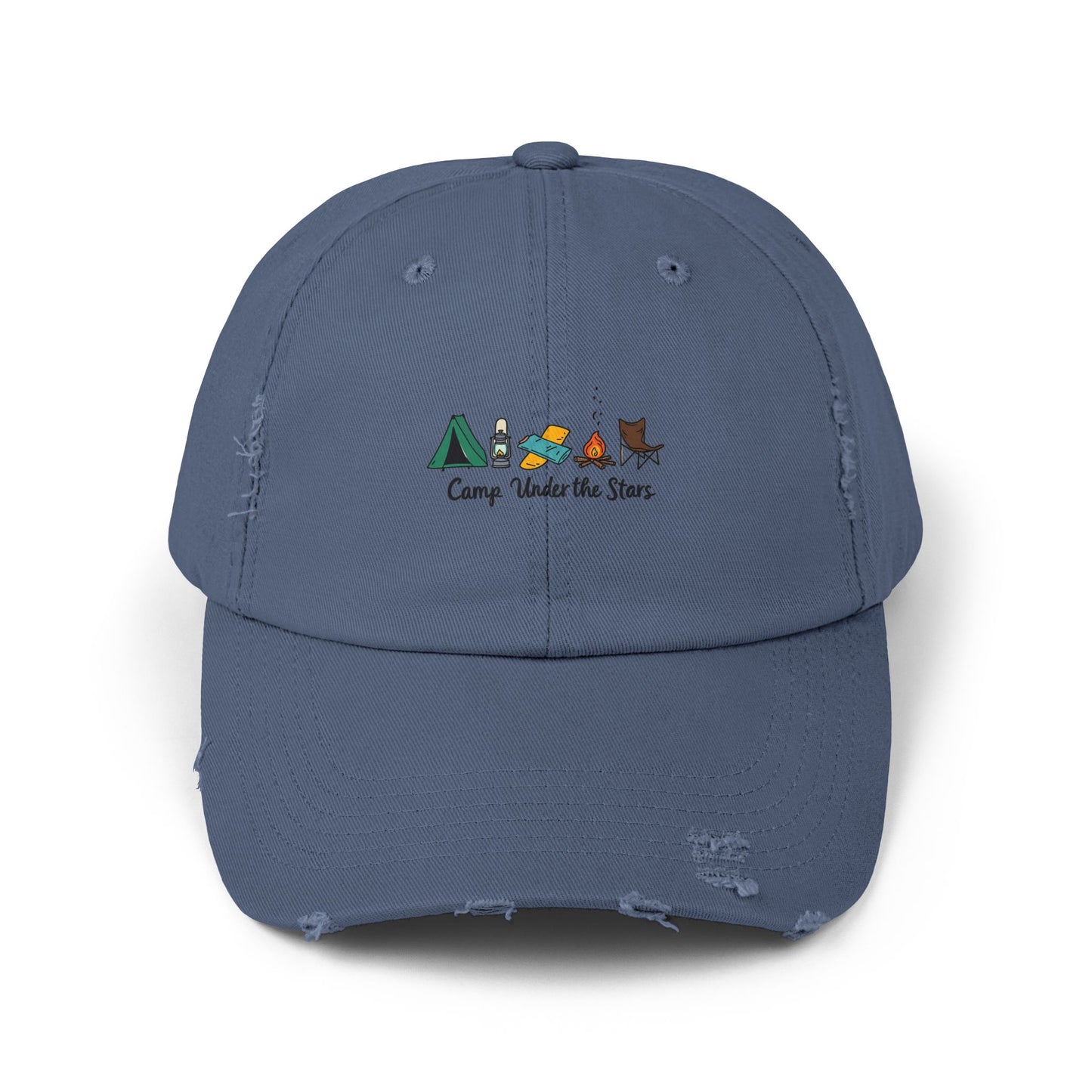 Camp Under The Stars Adventure in Nature for Outdoor Enthusiasts Cap