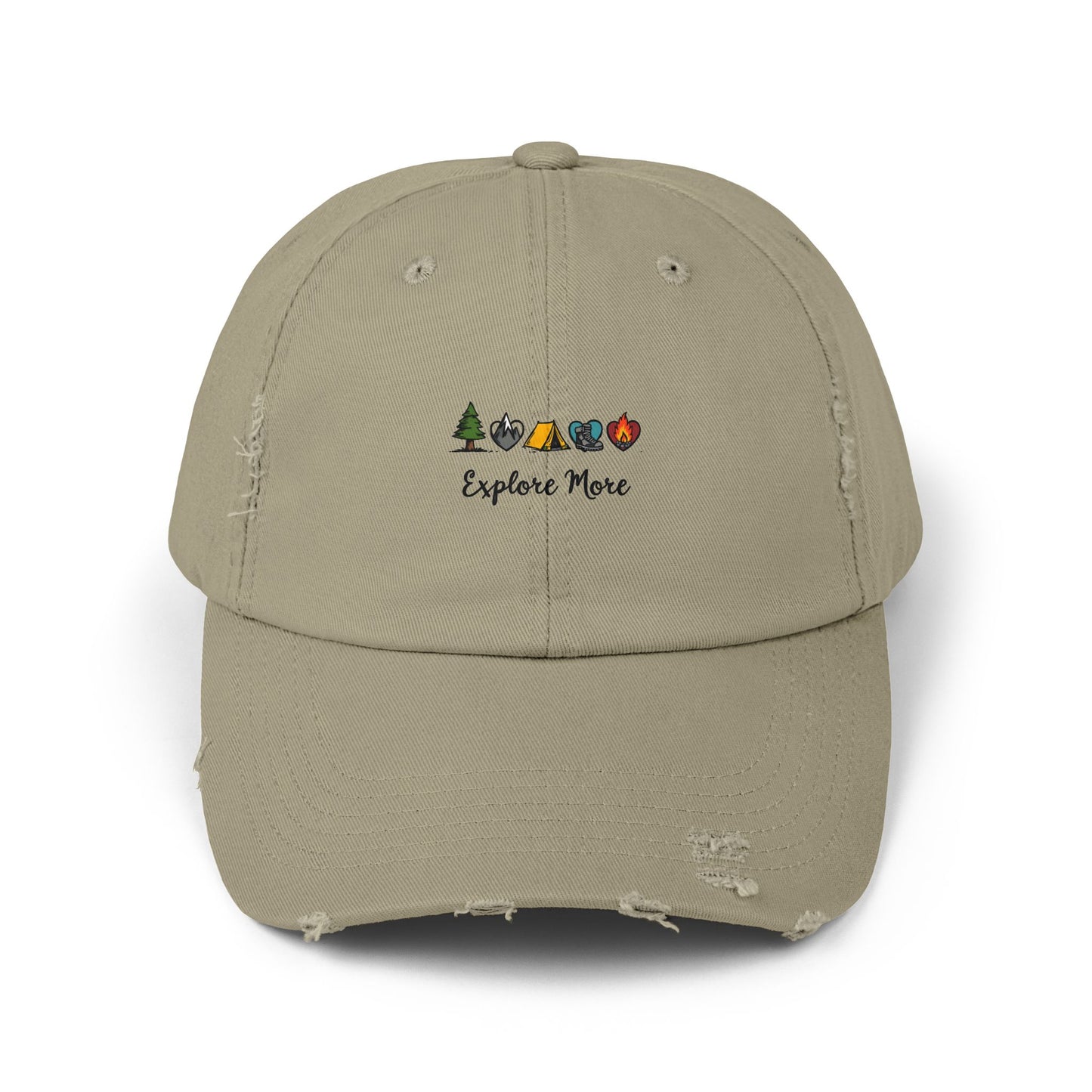 Explore More Camping Adventure Nature Icons Cap