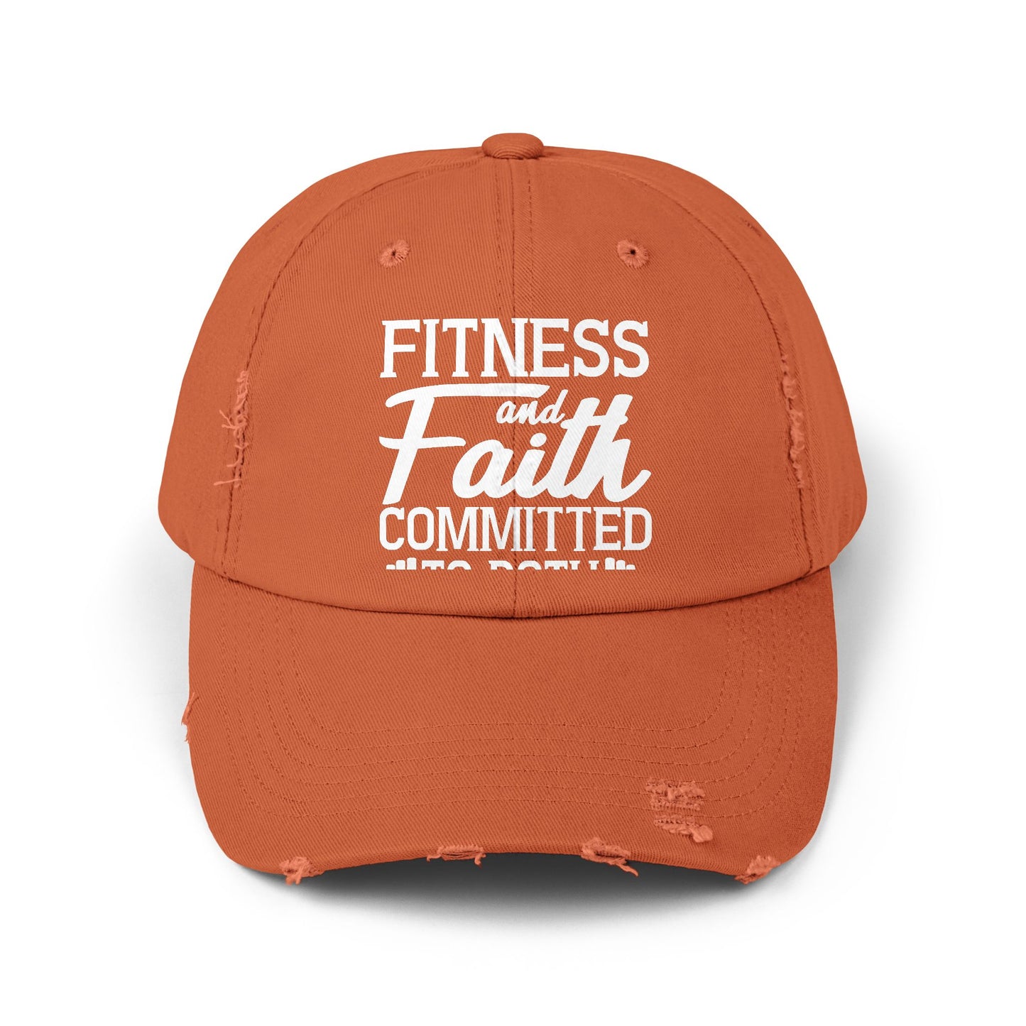 Fitness and Faith Committed to Both Inspirational Workout Motivation Cap