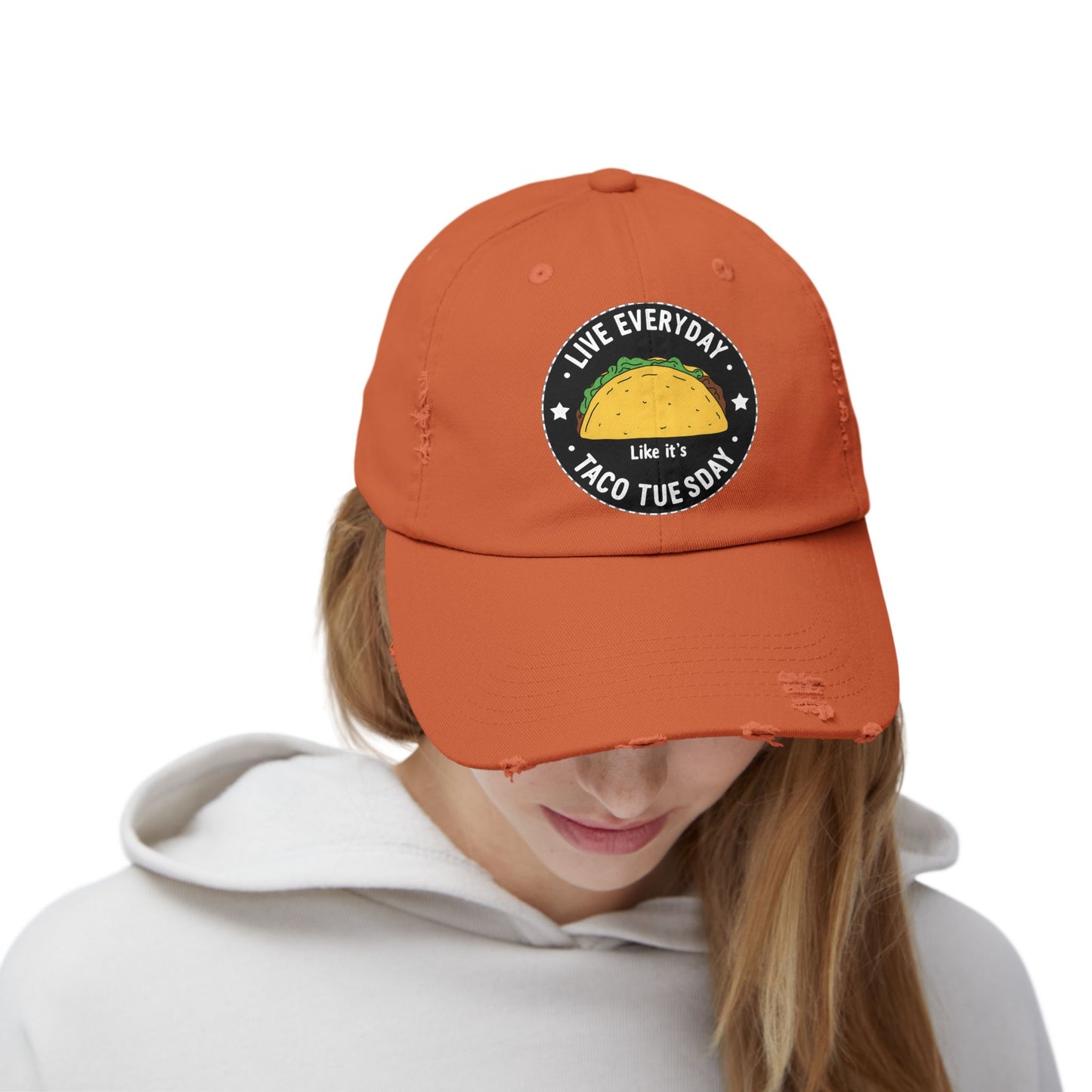 Live Everyday Like It's Taco Tuesday Fun Foodie Quote Cap