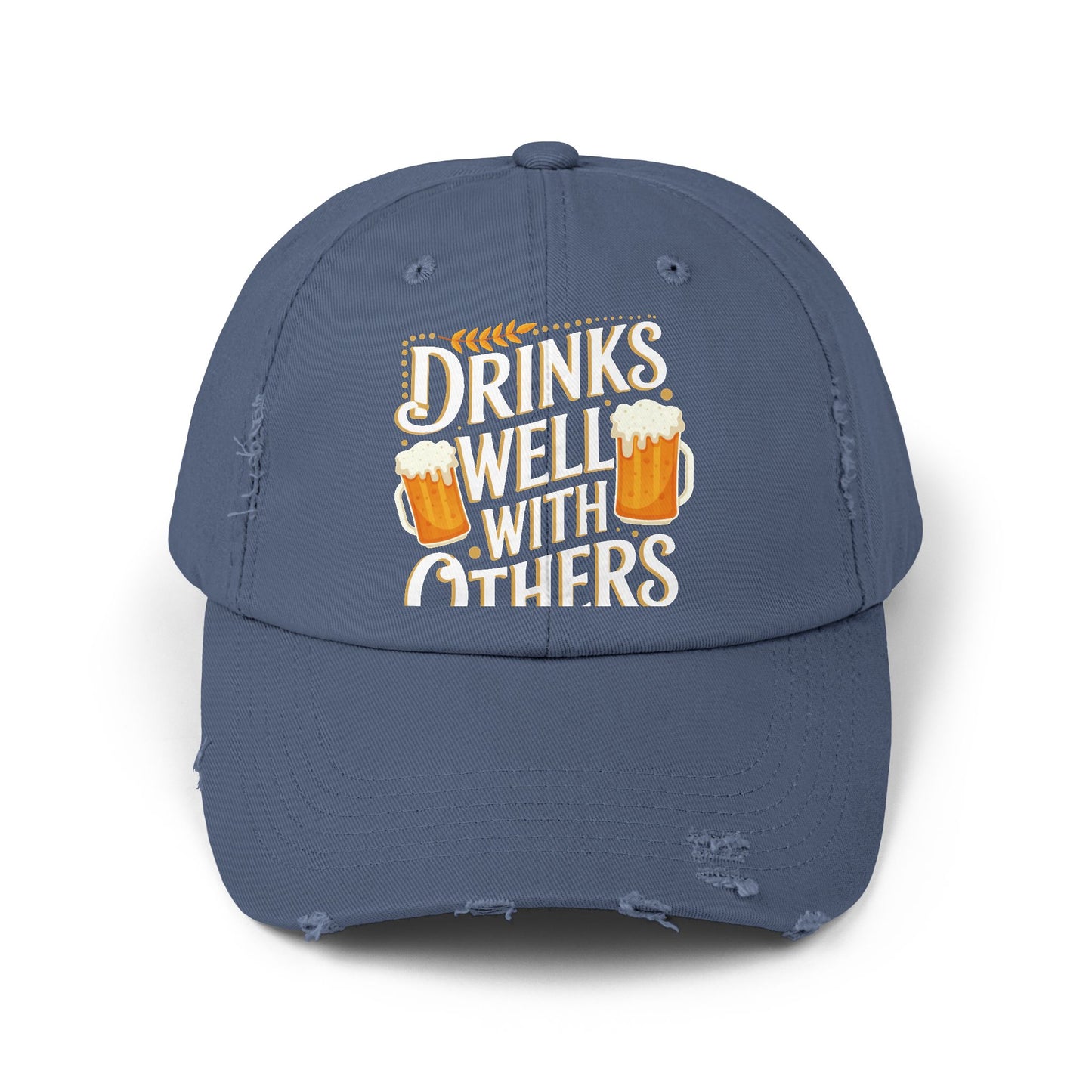 Drinks Well With Others Beer Mug Design Perfect for Beer Lovers Cap