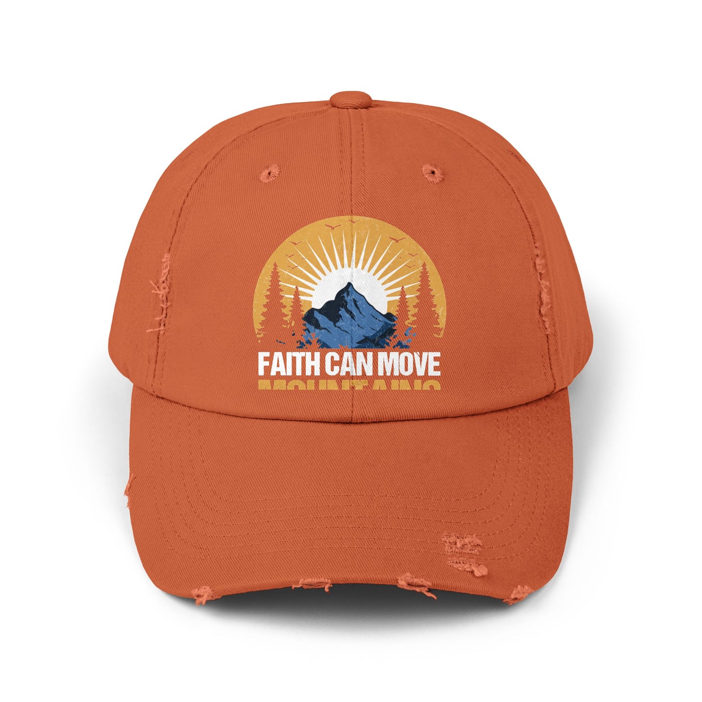 Faith Can Move Mountains Inspirational Scenery Cap