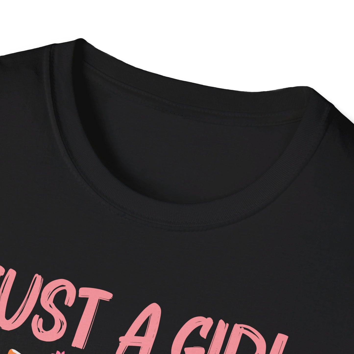 Just A Girl Who Loves Cats Floral Cat Lover T-Shirt