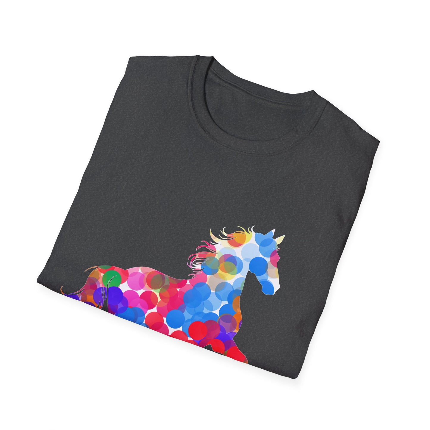 Happy Dot Day Colorful Horse T-Shirt