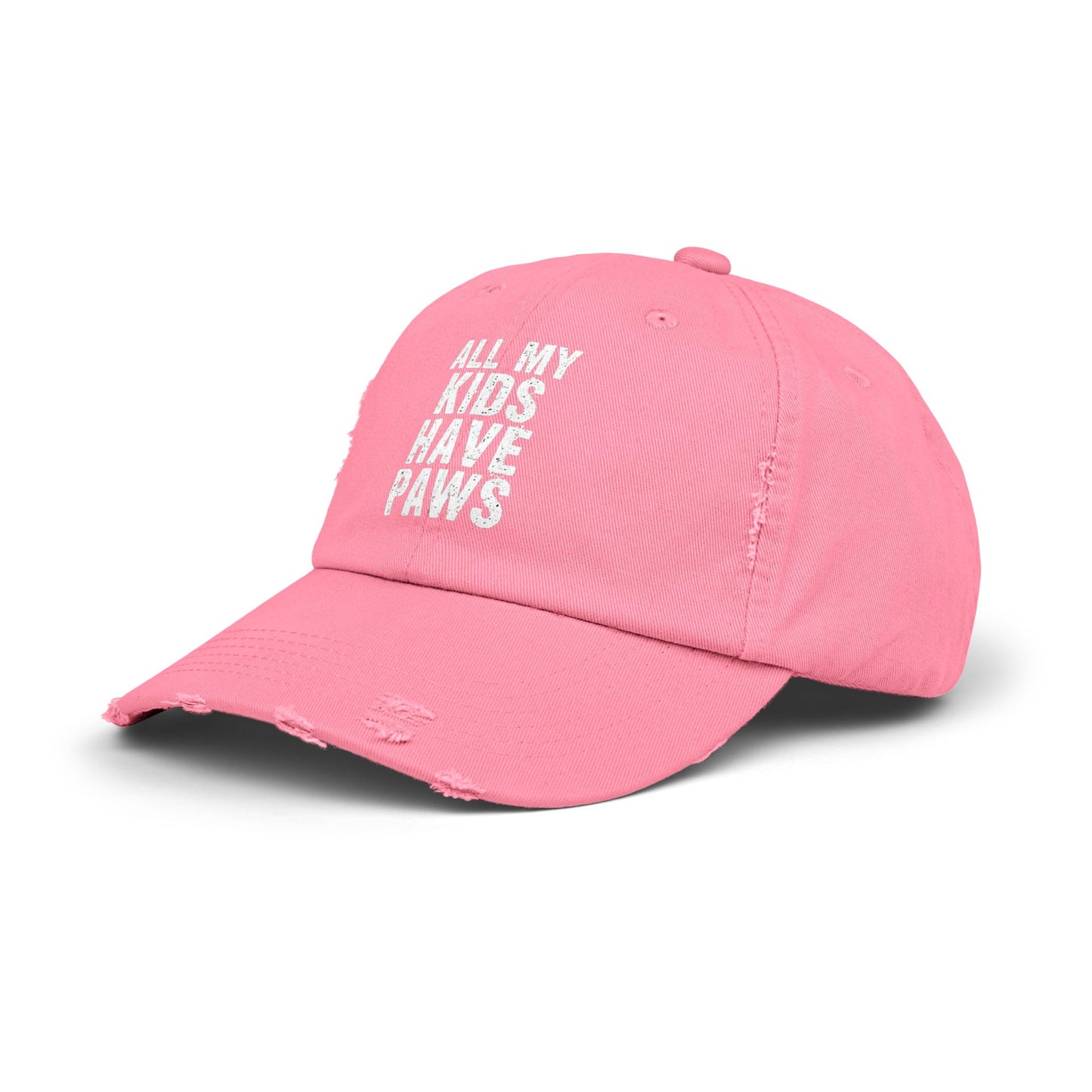 All My Kids Have Paws Quote for Pet Lovers and Animal Enthusiasts Cap