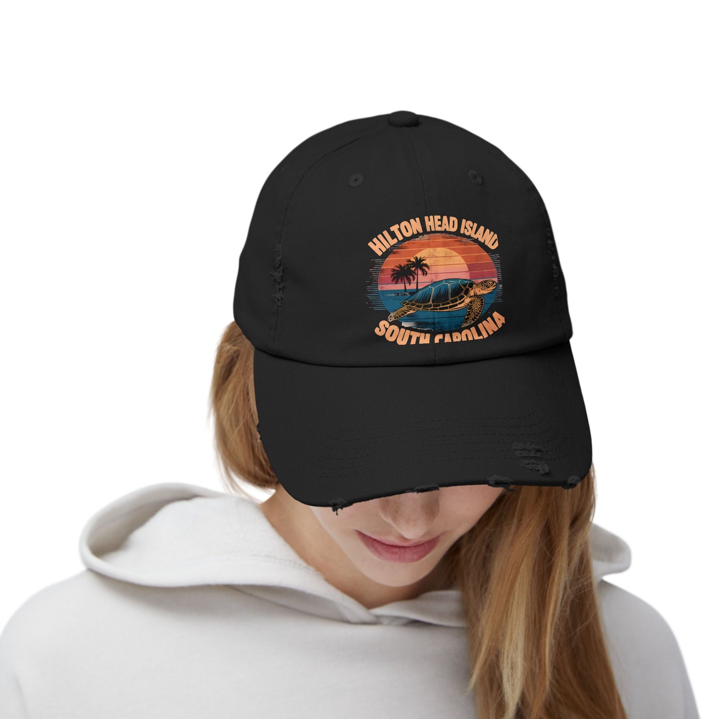 Hilton Head Island South Carolina Sunset Turtle Cap