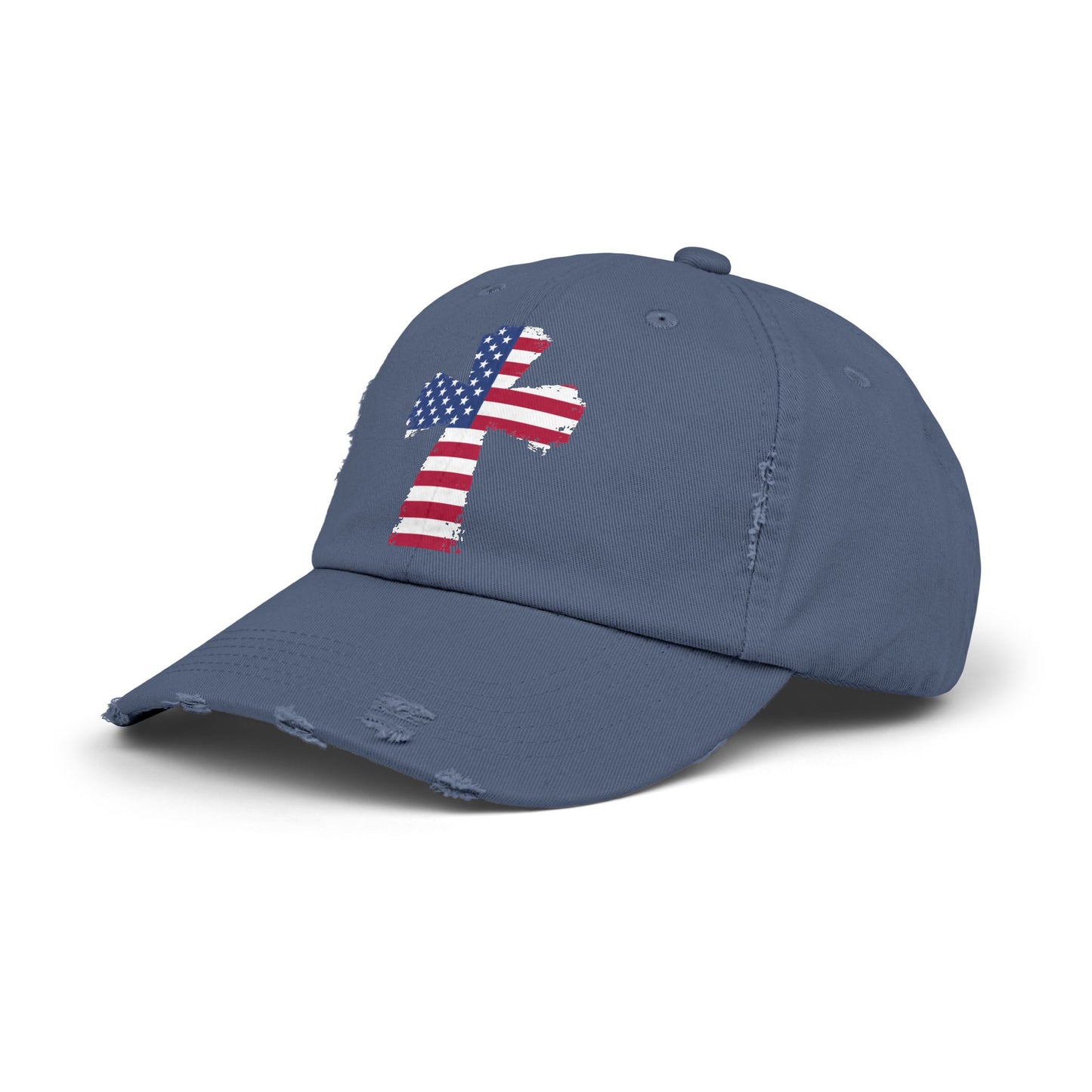 Faith Over Fear American Cross Flag Design Cap