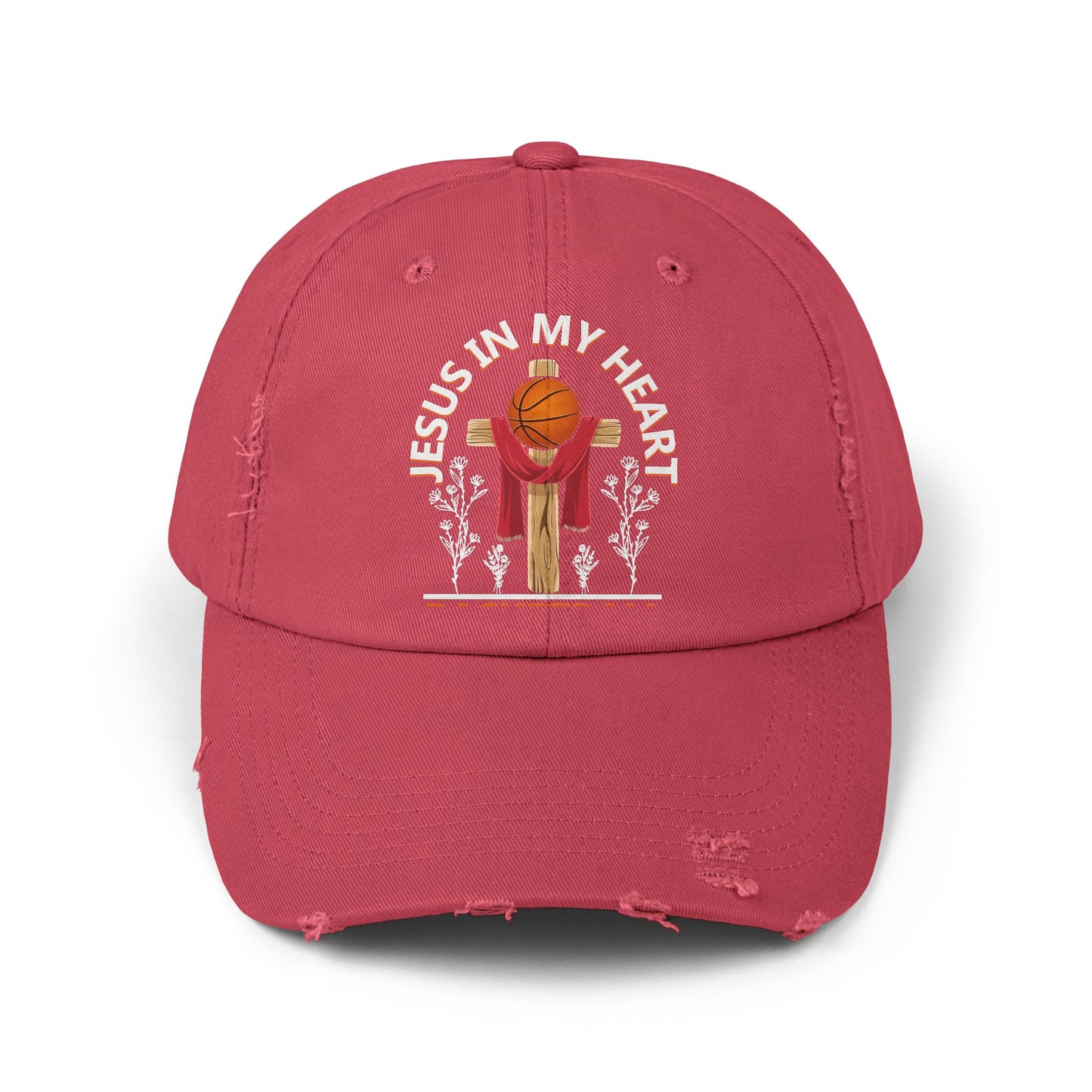Jesus In My Heart Basketball In My Veins Inspiration Cap