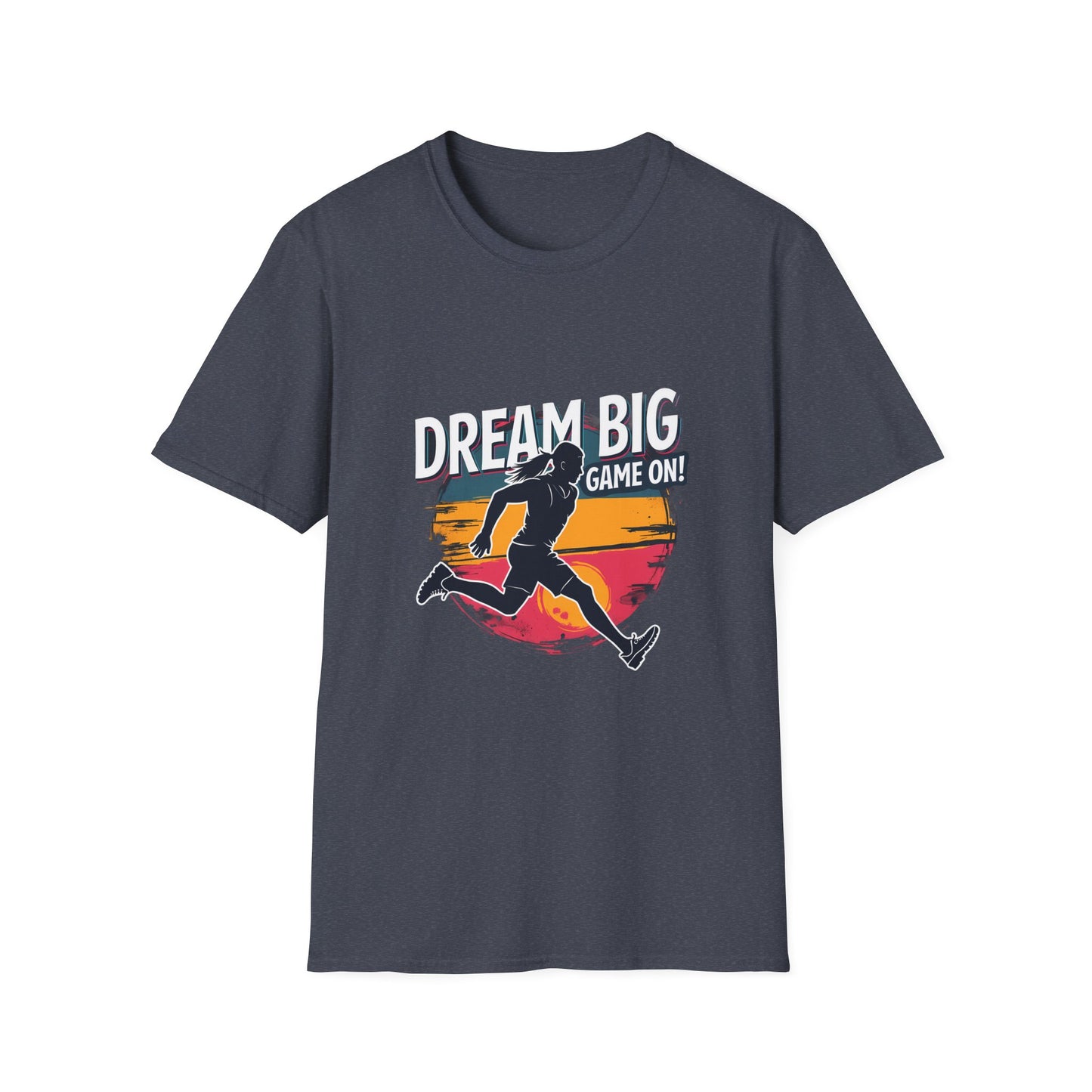 Dream Big Game On Motivational Running Athlete Design for Sports Enthusiasts T-Shirt
