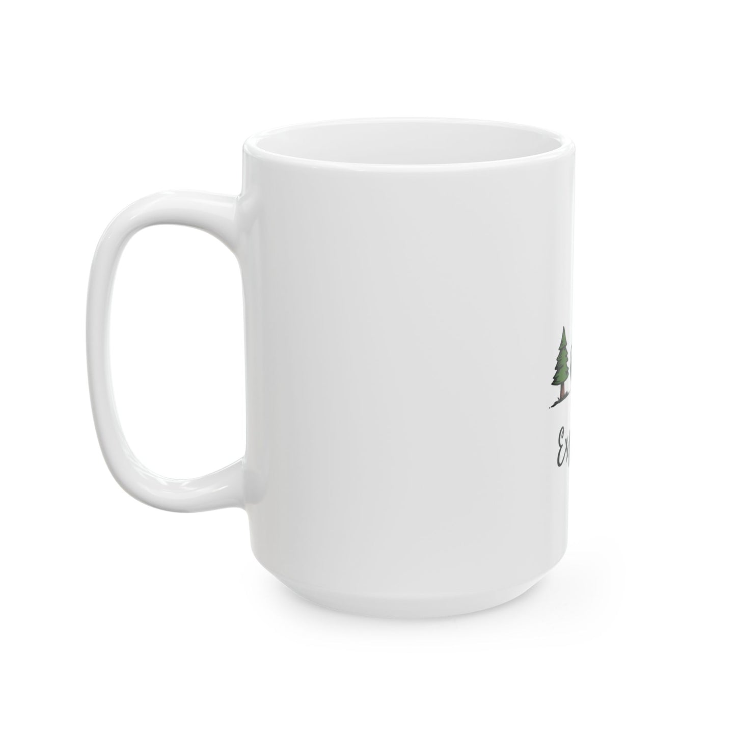 Explore More Camping Adventure Nature Icons Ceramic Mug