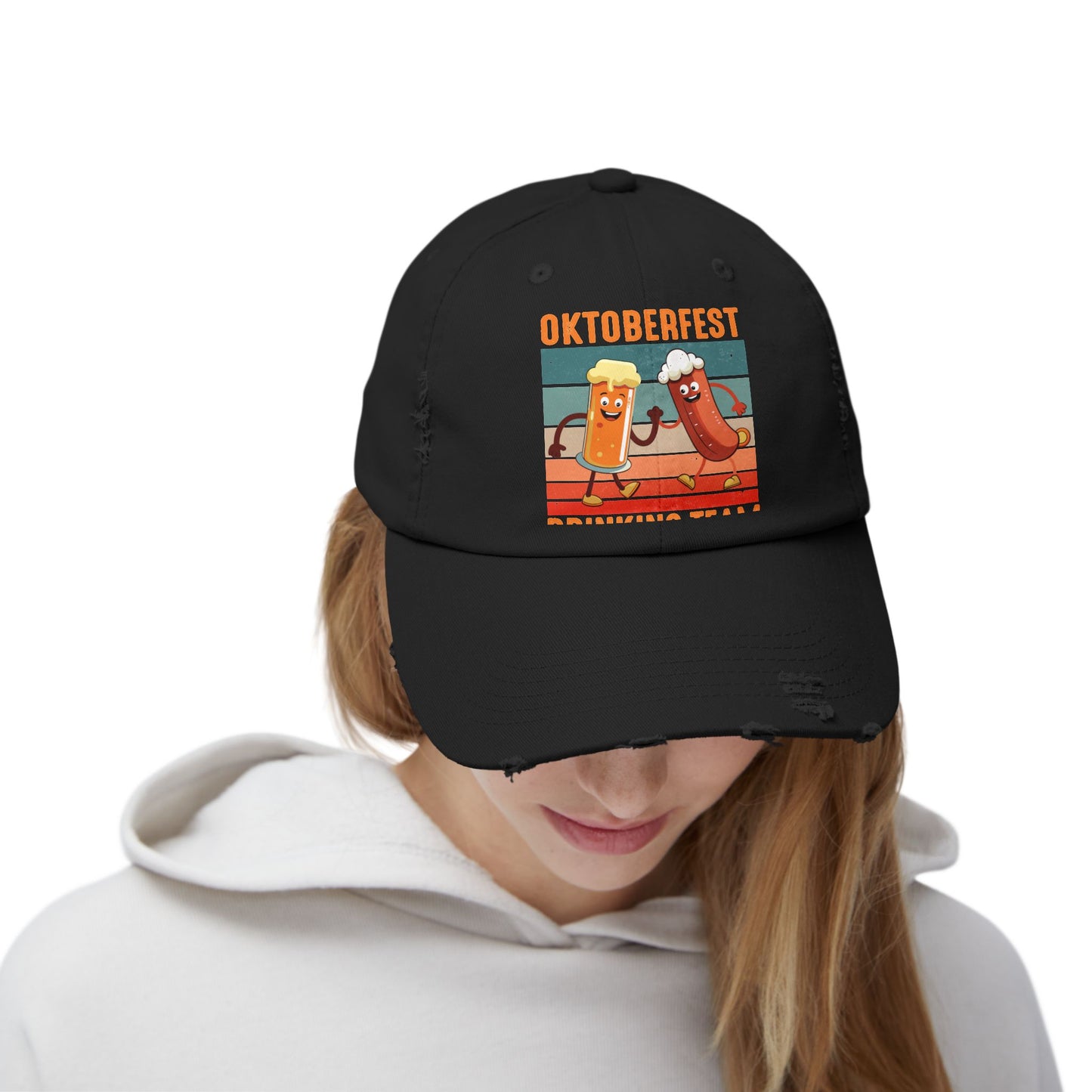 Oktoberfest Drinking Team Let's Get Schnitzel Faced Cap