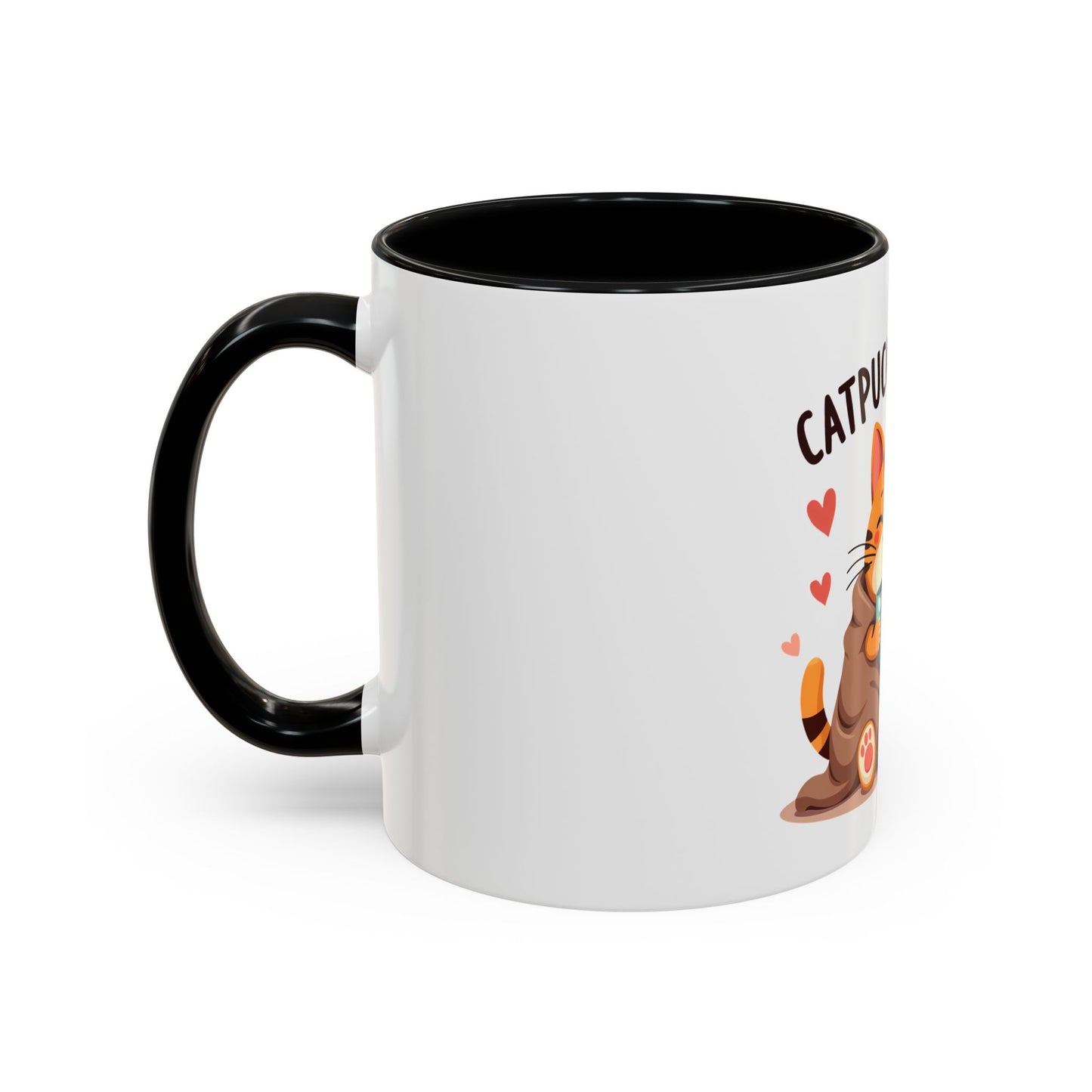 Catpuccino Time (Cat & Capuccino Fans) Coffee Accent Mug