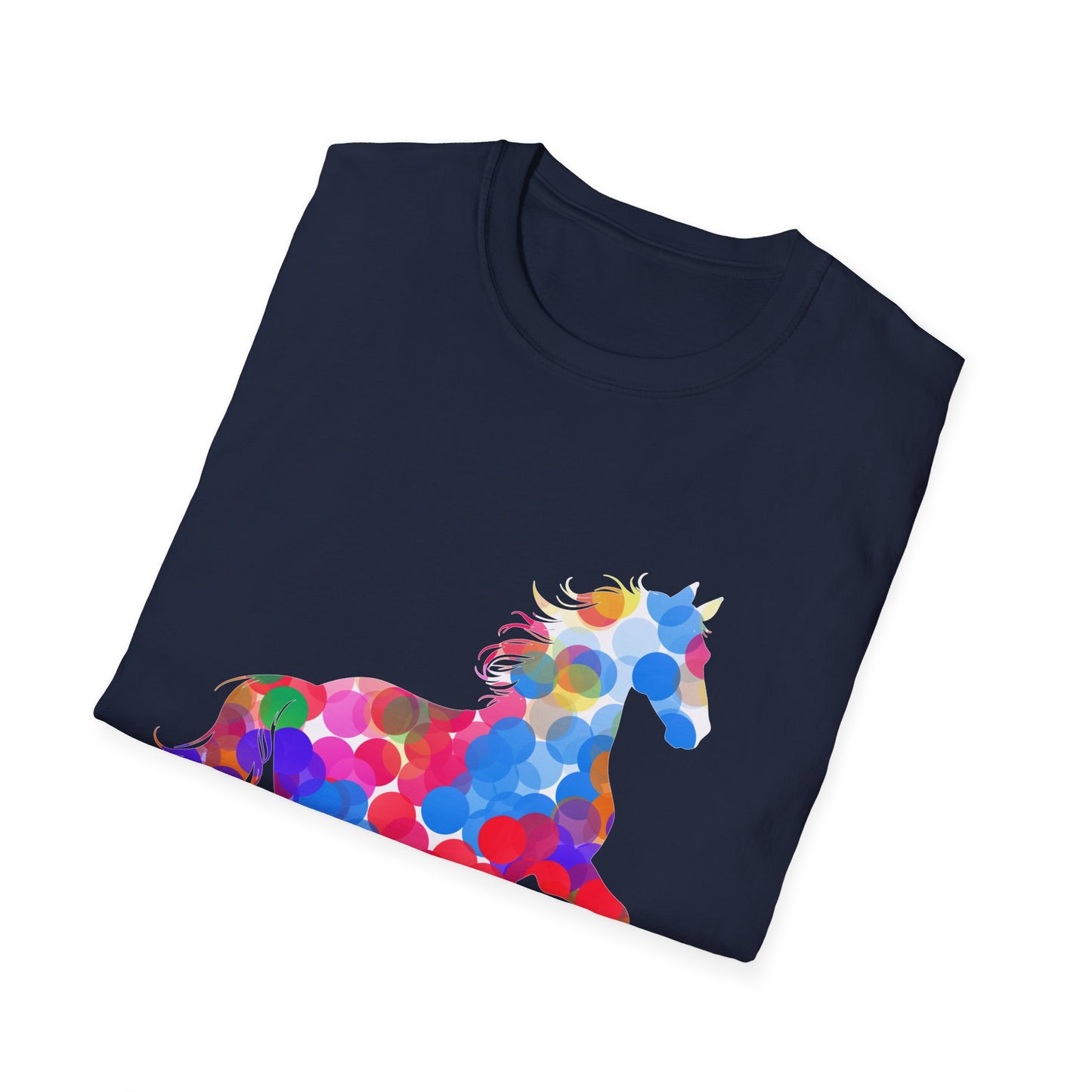 Happy Dot Day Colorful Horse T-Shirt