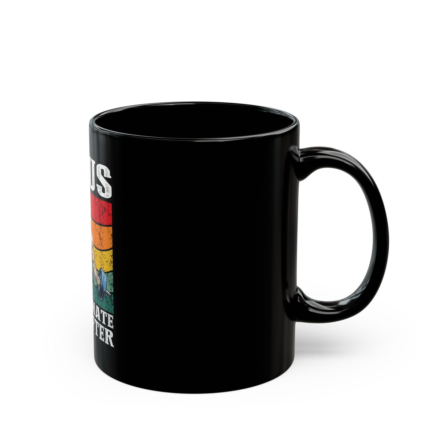 Jesus The Ultimate Deadlifter Rainbow Strength Ceramic Mug
