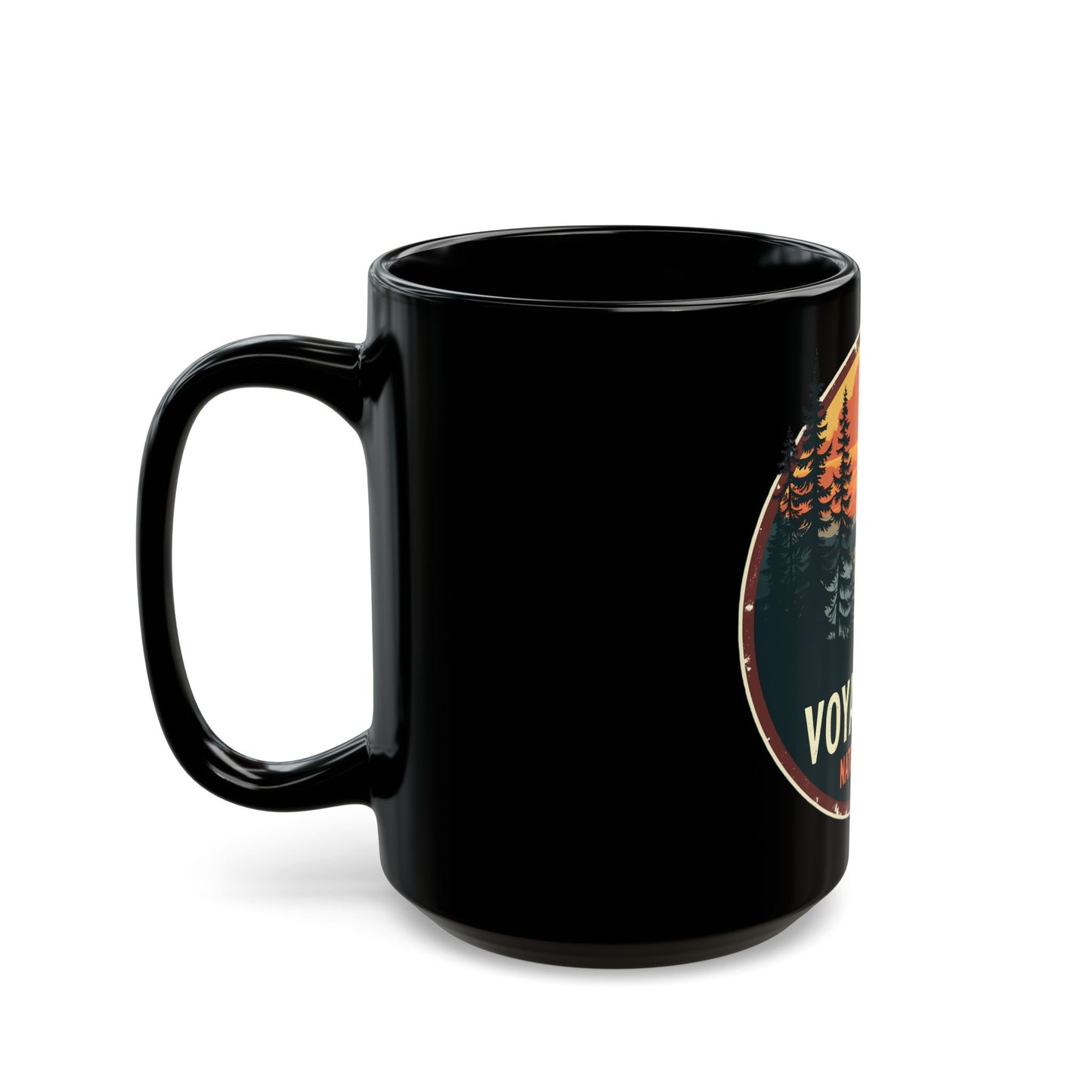 Voyageurs National Park Scenic Sunset with Trees and Lake View Ceramic Mug