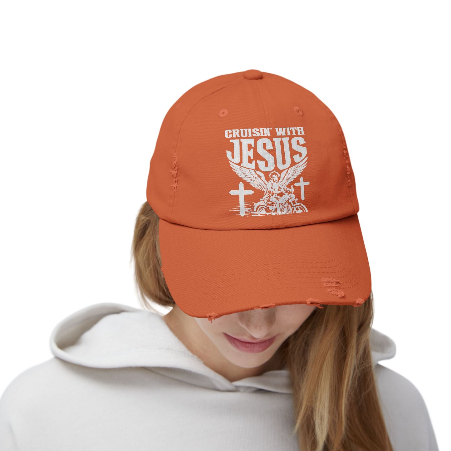 Cruisin' With Jesus Fueled by Faith Motorcycle Cap