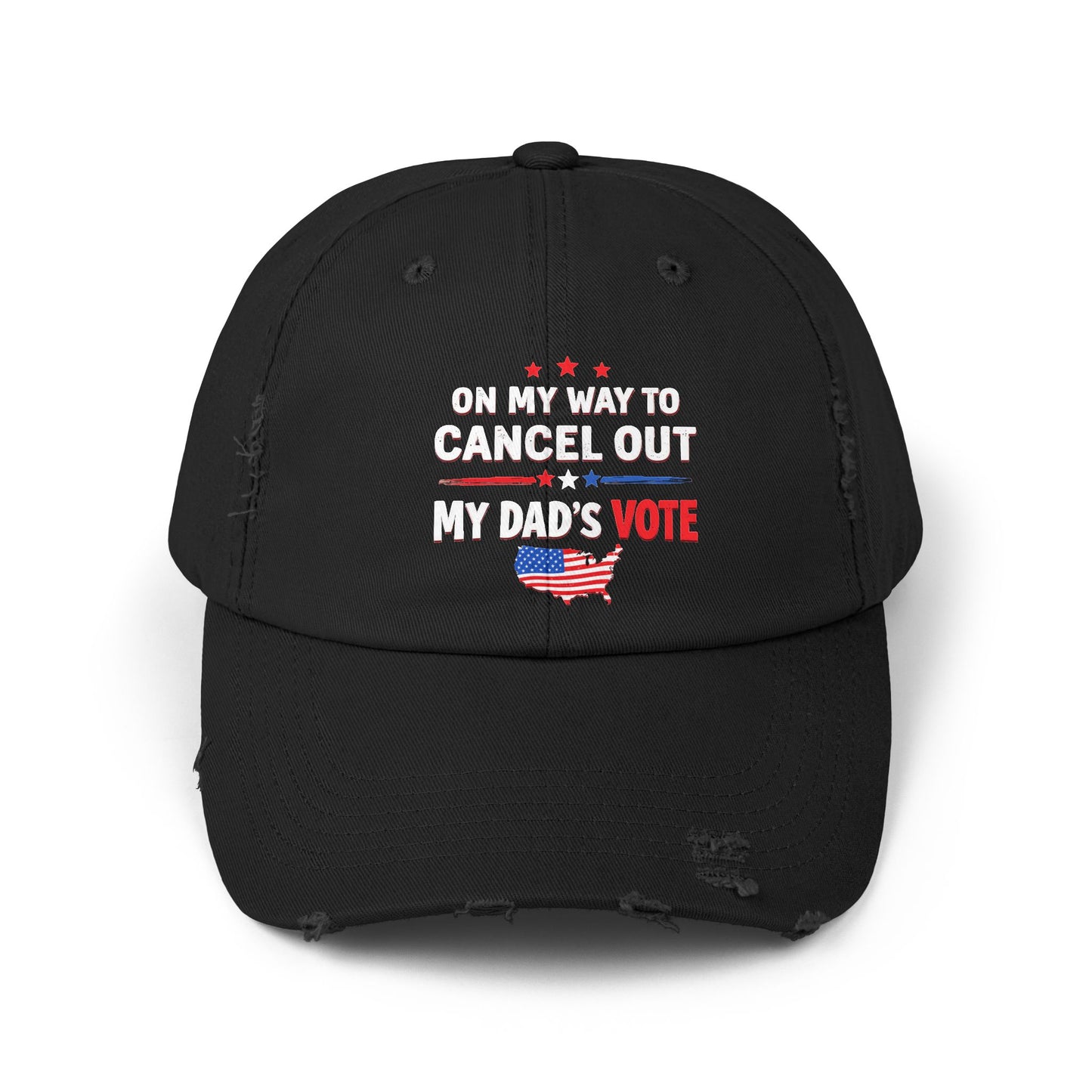 On My Way To Cancel Out My Dad's Vote Patriotic Humor Cap