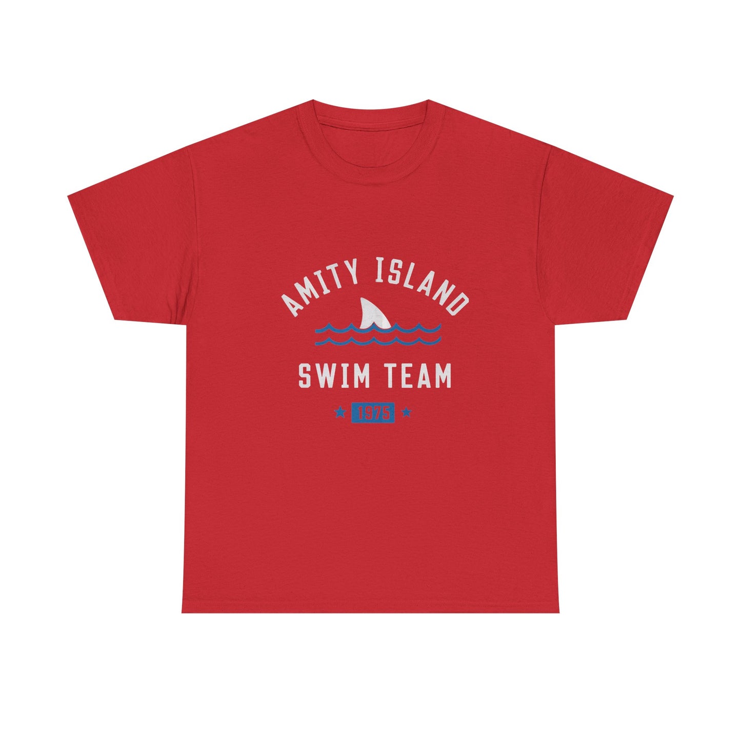 Amity Island Swim Team Unisex Heavy Cotton Tee - Vintage Summer Vibe