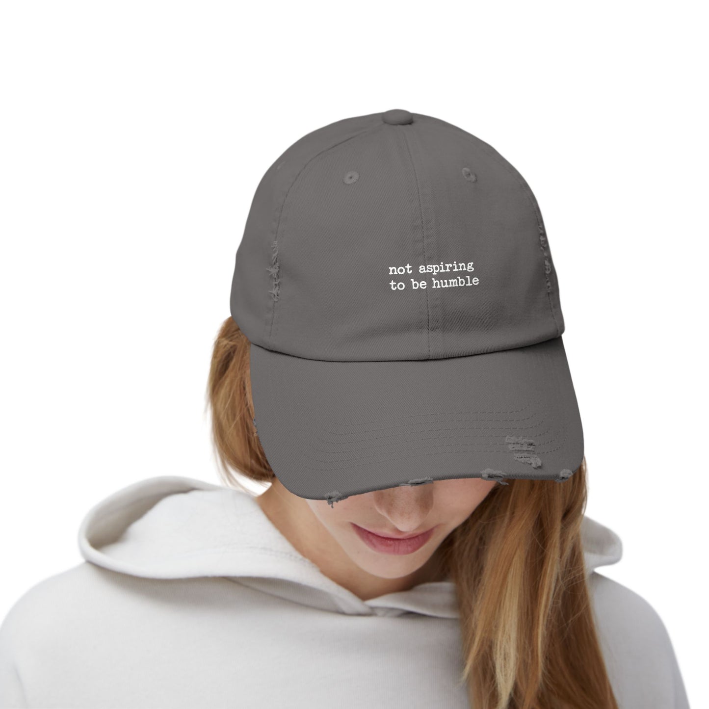 Not Aspiring to Be Humble Statement Cap
