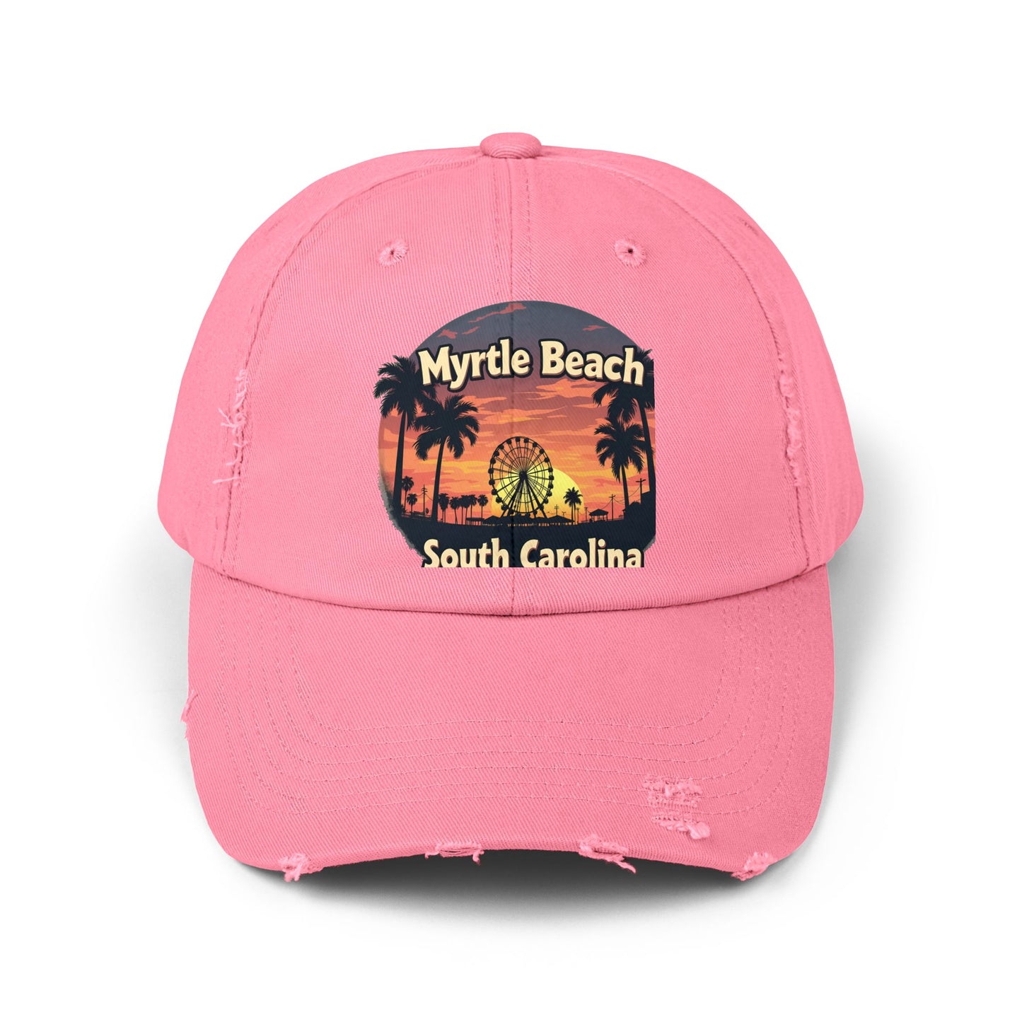 Myrtle Beach South Carolina Retro Sunset Cap