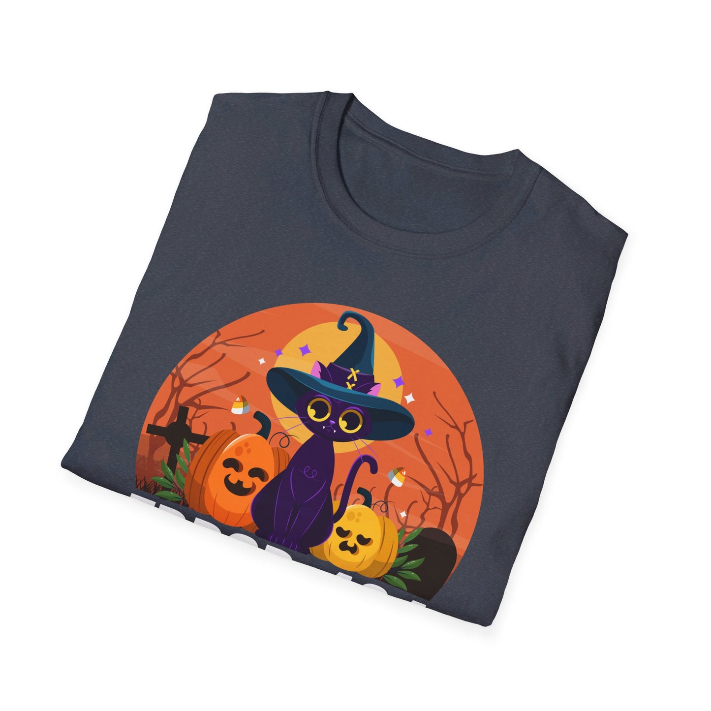 Error 404 Costume Not Found Funny Halloween Witch Cat Pumpkin T-Shirt