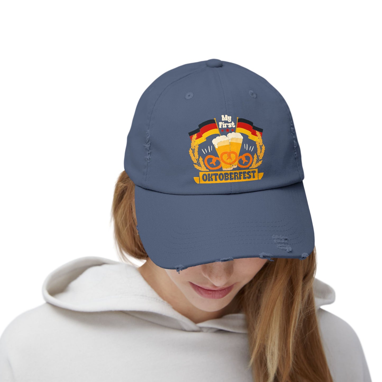 My First Oktoberfest 2024 Beer Pretzels Flags Cap
