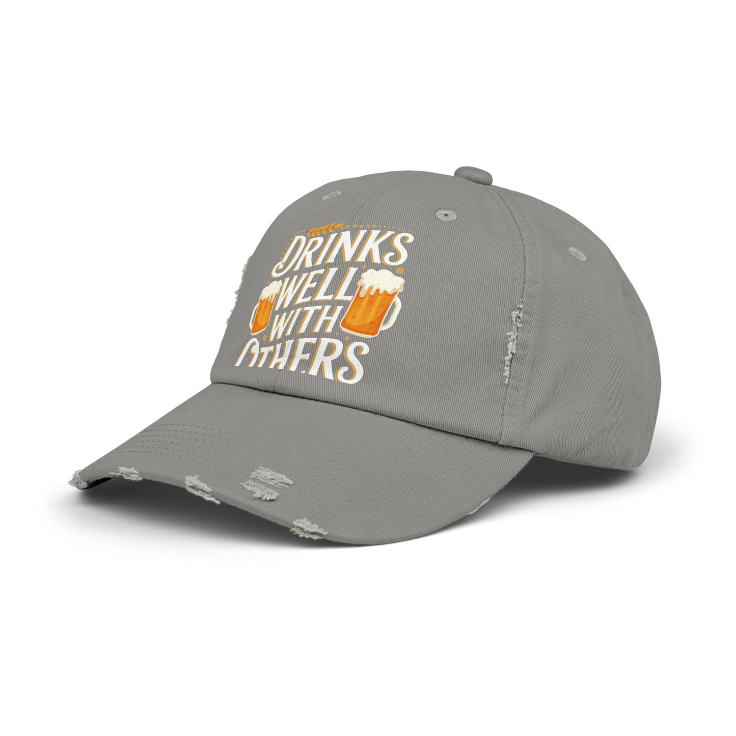 Drinks Well With Others Beer Mug Design Perfect for Beer Lovers Cap
