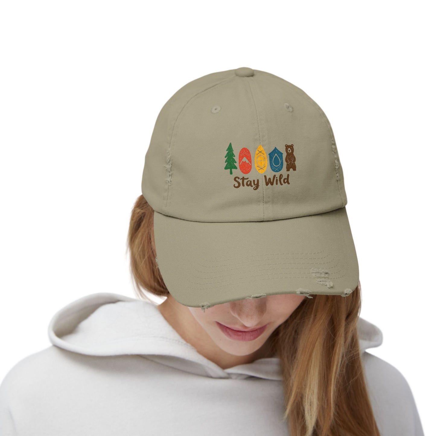 Stay Wild Adventure Nature Lover Design for Outdoor Enthusiasts Cap
