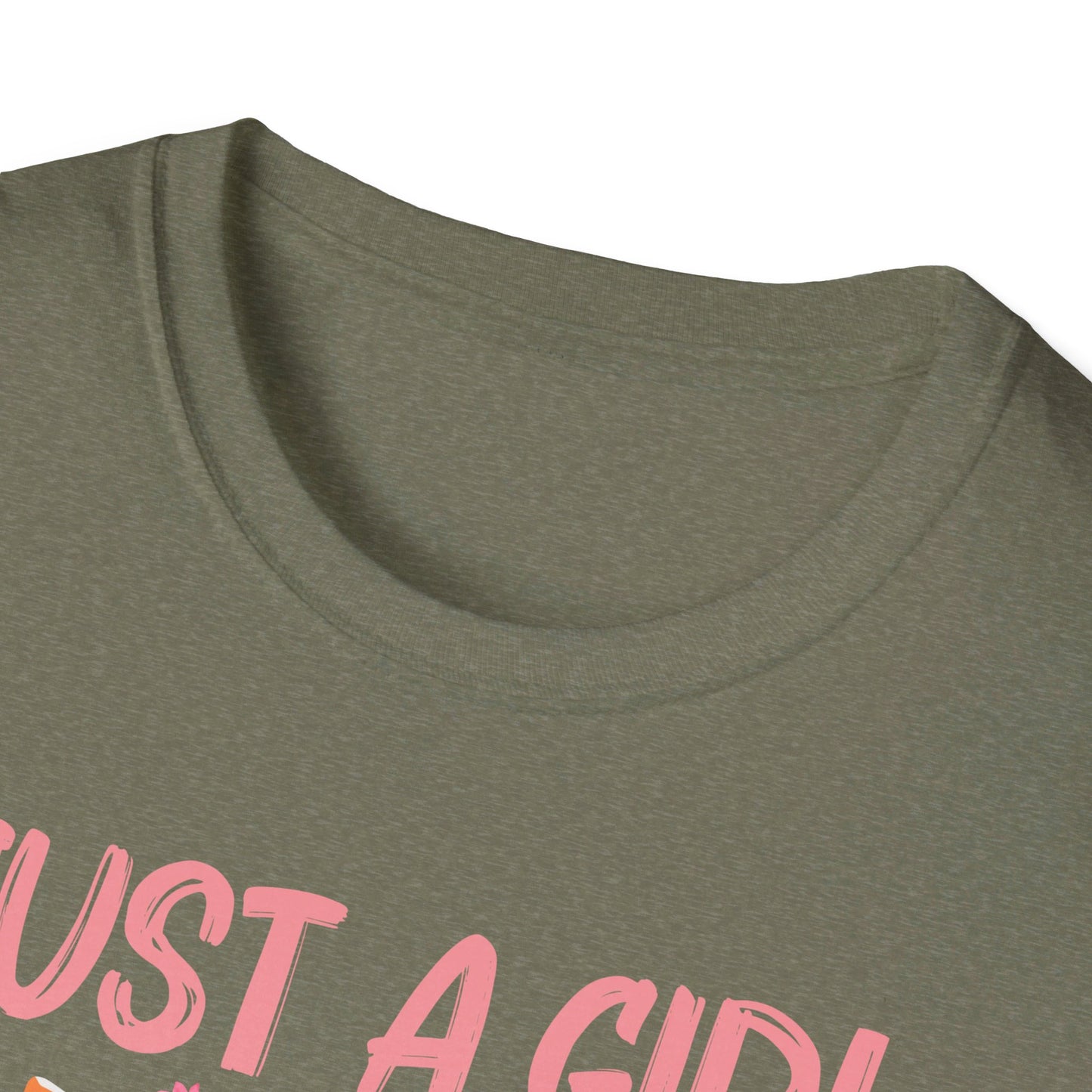Just A Girl Who Loves Cats Floral Cat Lover T-Shirt