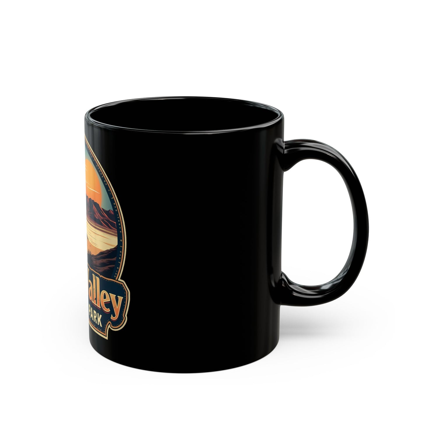 Death Valley National Park Vintage Sunset Landscape Ceramic Mug