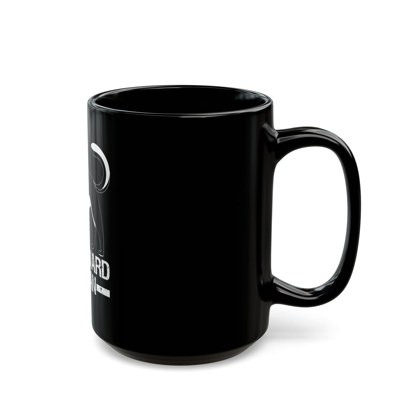 Downward Human Yoga Cat Pose Illustration for Cat Lovers and Yoga Enthusiasts Ceramic Mug