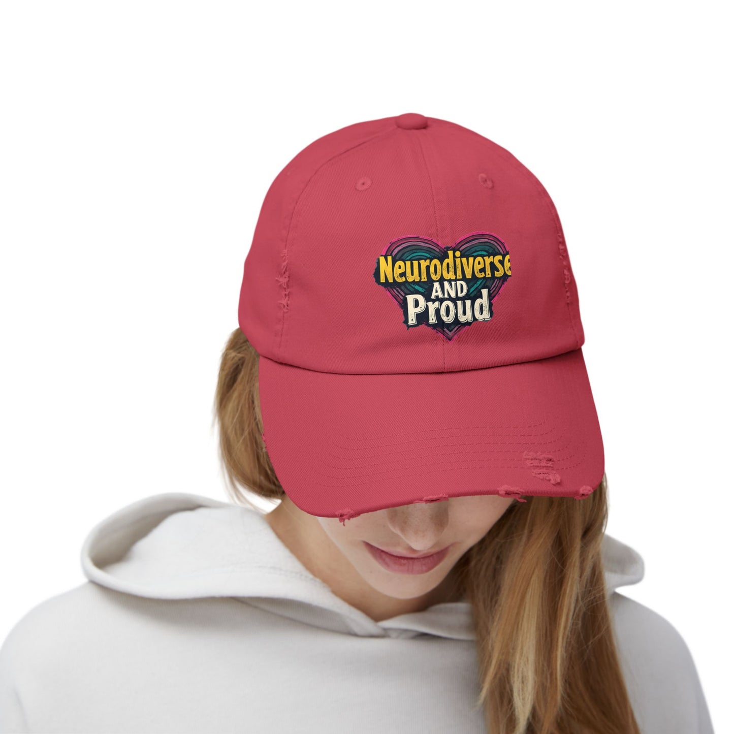 Neurodiverse and Proud Heart Celebration Cap