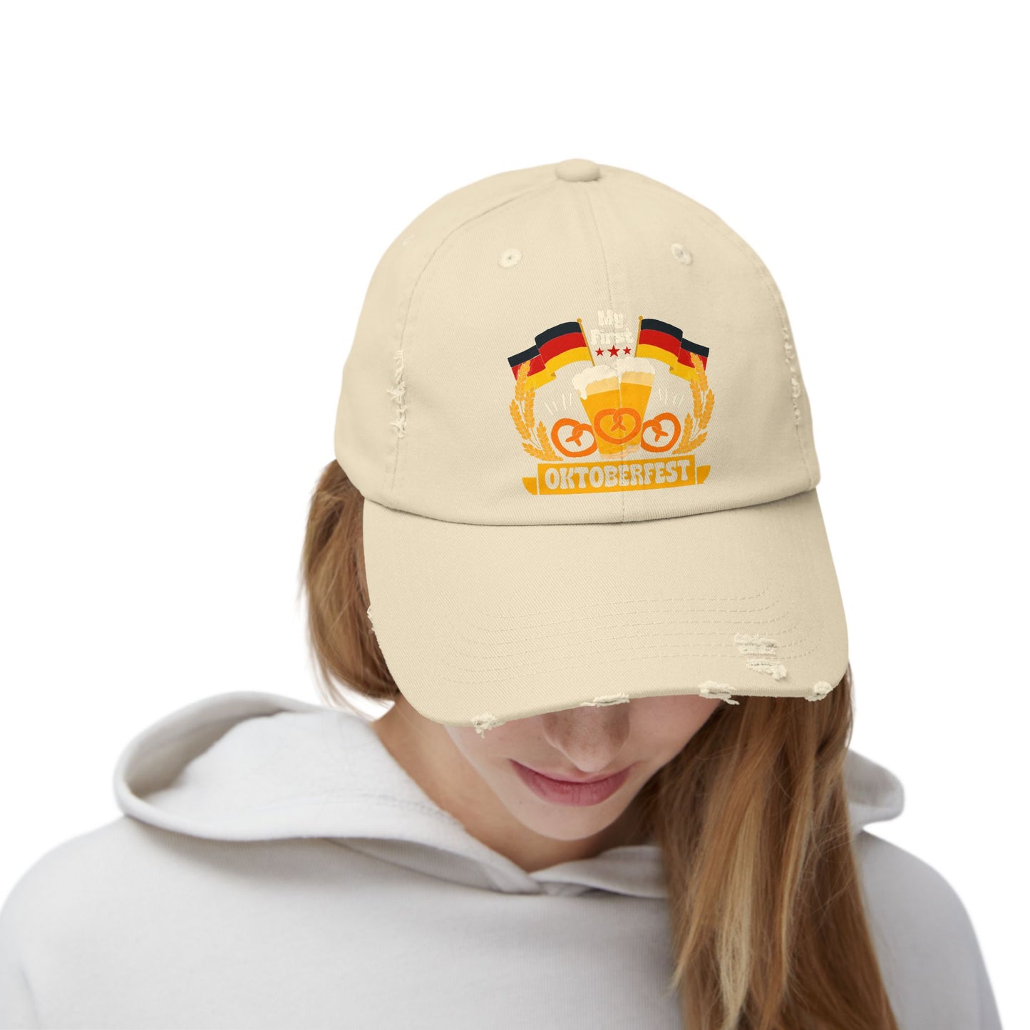 My First Oktoberfest 2024 Beer Pretzels Flags Cap