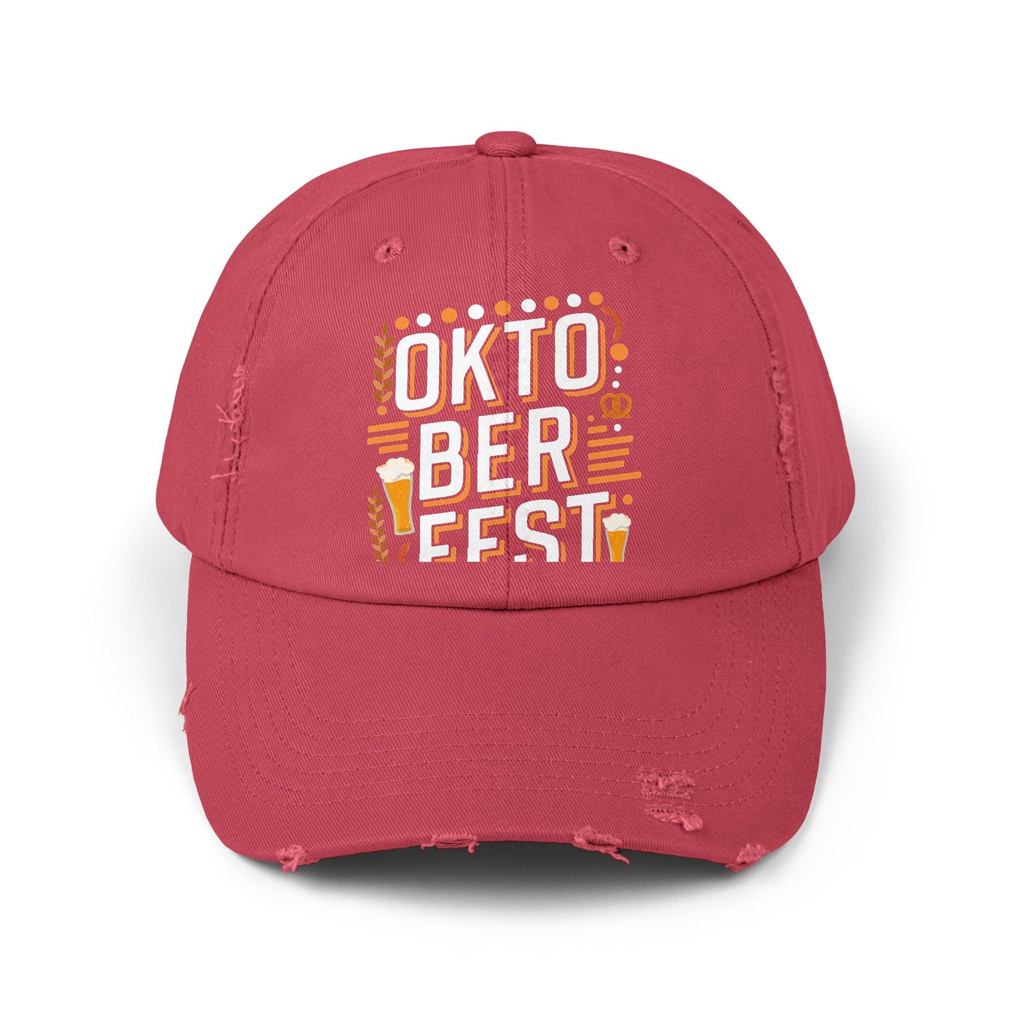 Oktoberfest Celebration Beer Pretzels Sausages Festive Design Cap