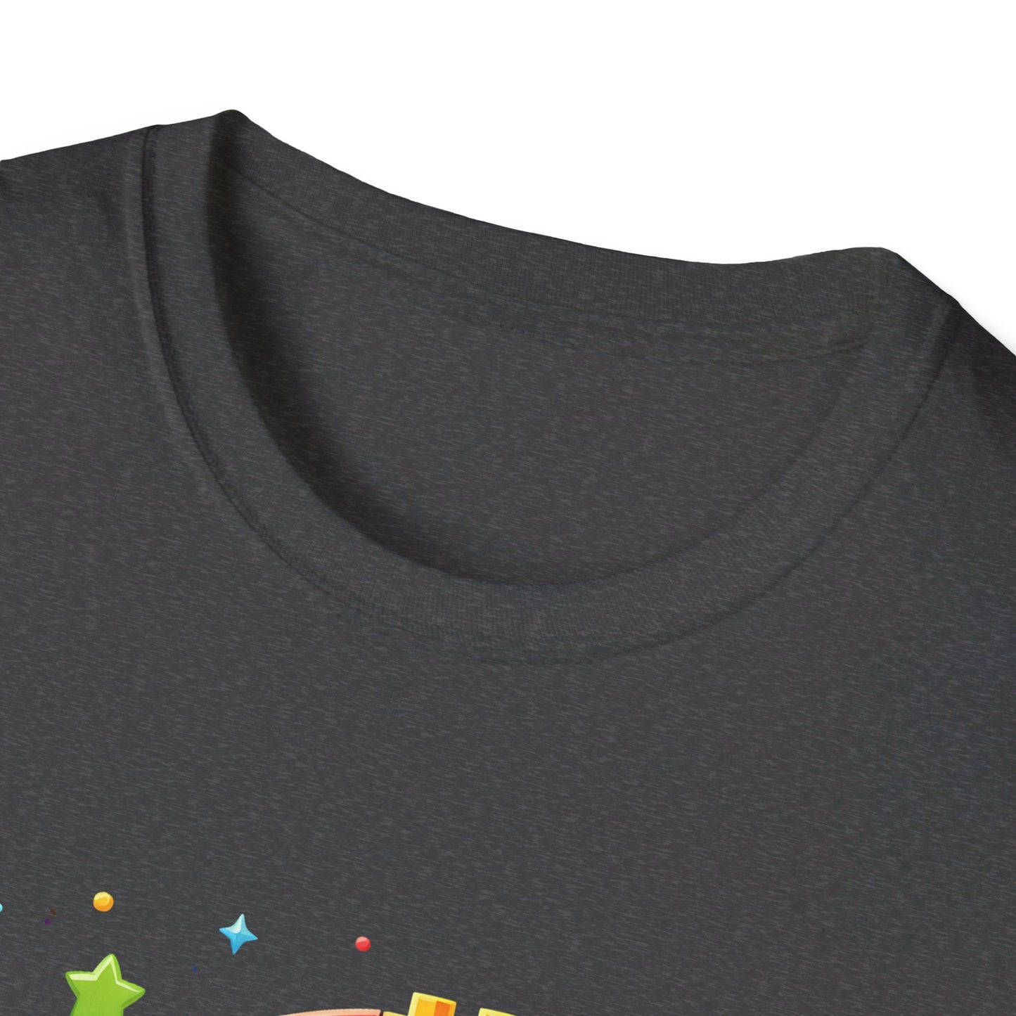 6th Birthday Boy Colorful Block Party T-Shirt