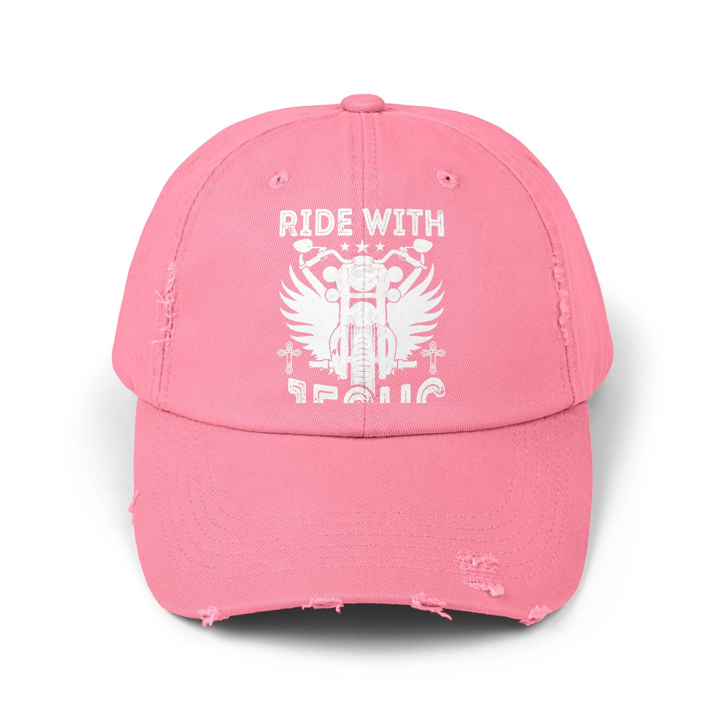 Ride with Jesus Motorcycle Faith Cap