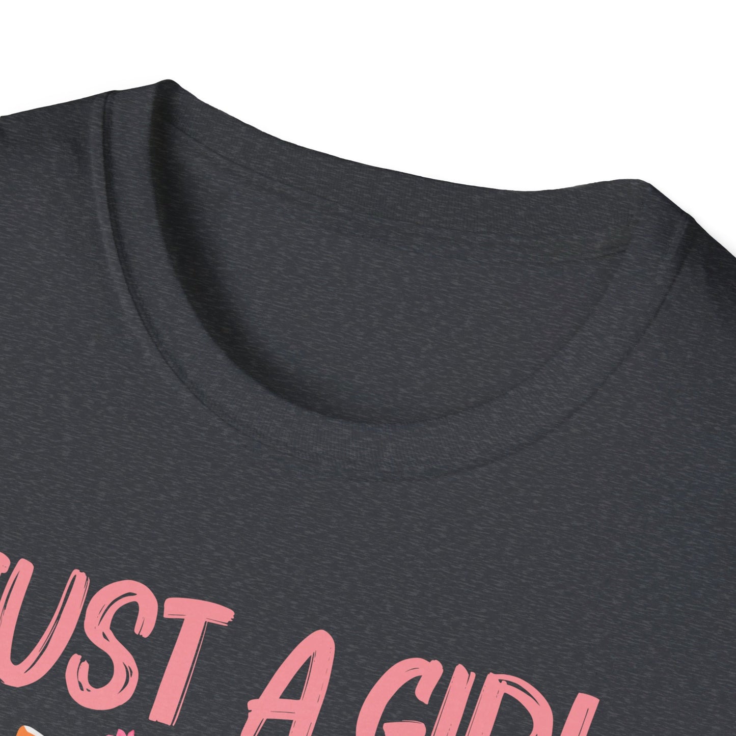 Just A Girl Who Loves Cats Floral Cat Lover T-Shirt