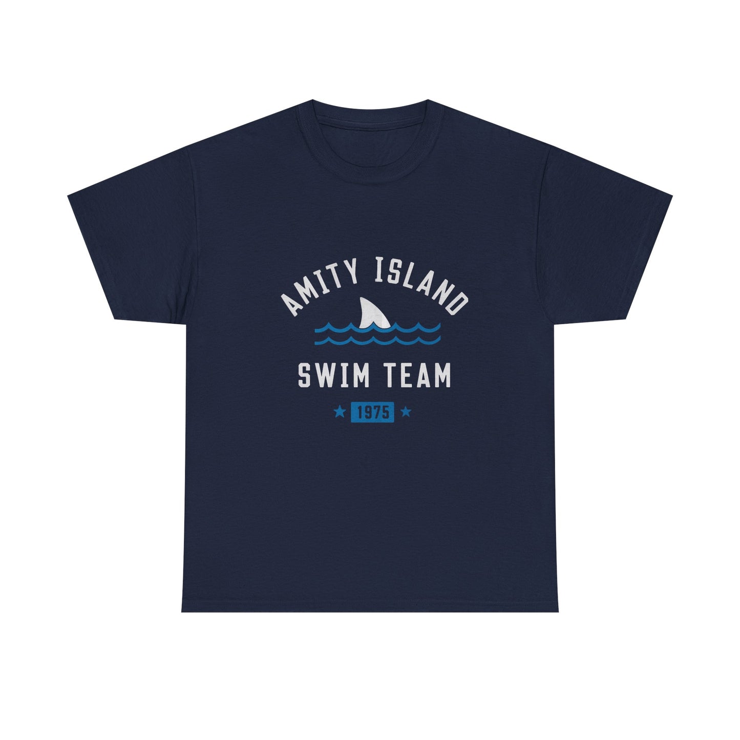 Amity Island Swim Team Unisex Heavy Cotton Tee - Vintage Summer Vibe