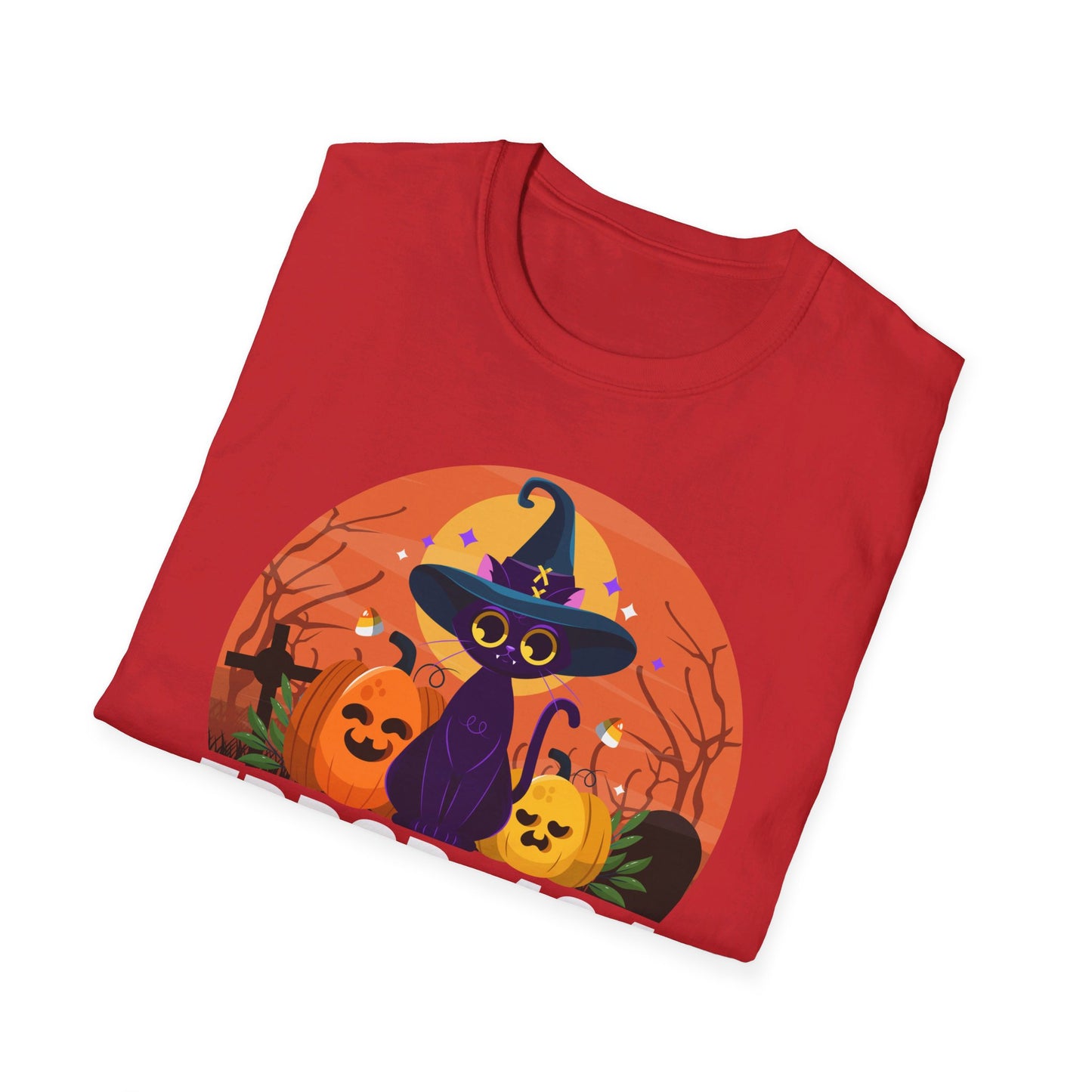 Error 404 Costume Not Found Funny Halloween Witch Cat Pumpkin T-Shirt