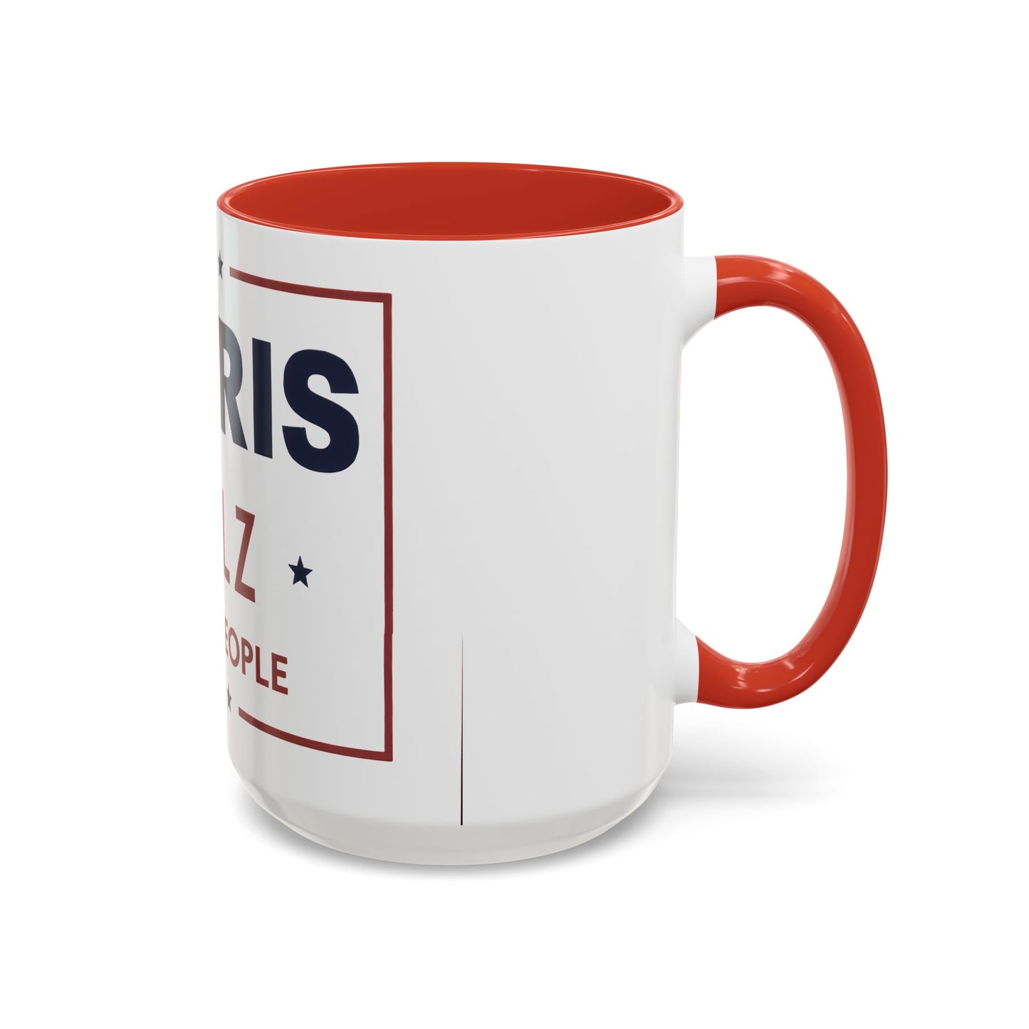 Harris Walz For the People 2024 Election Accent Coffee Mug (11, 15oz)