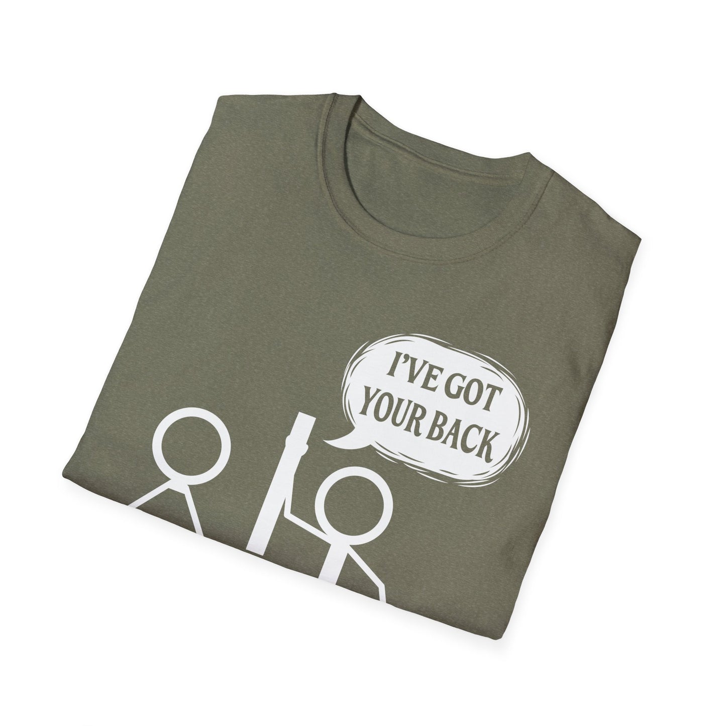I've Got Your Back Stick Figure Humor T-Shirt